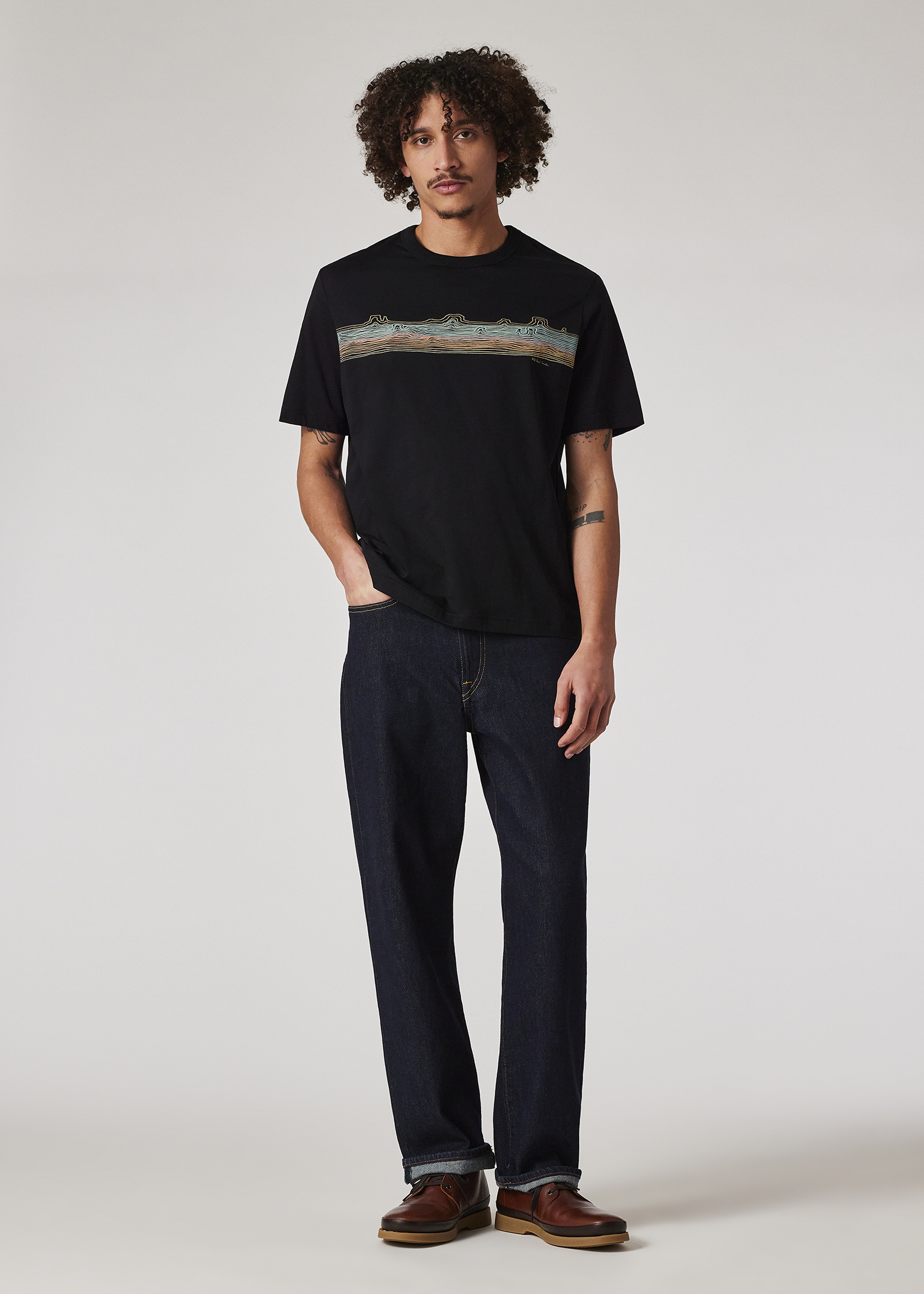 ★韓国の人気★【Paul Smith】★COTTON STRIPE T-SHIRTS★ PS Paul Smith Knitted Cotton Stripe T-Shirt | Liberty