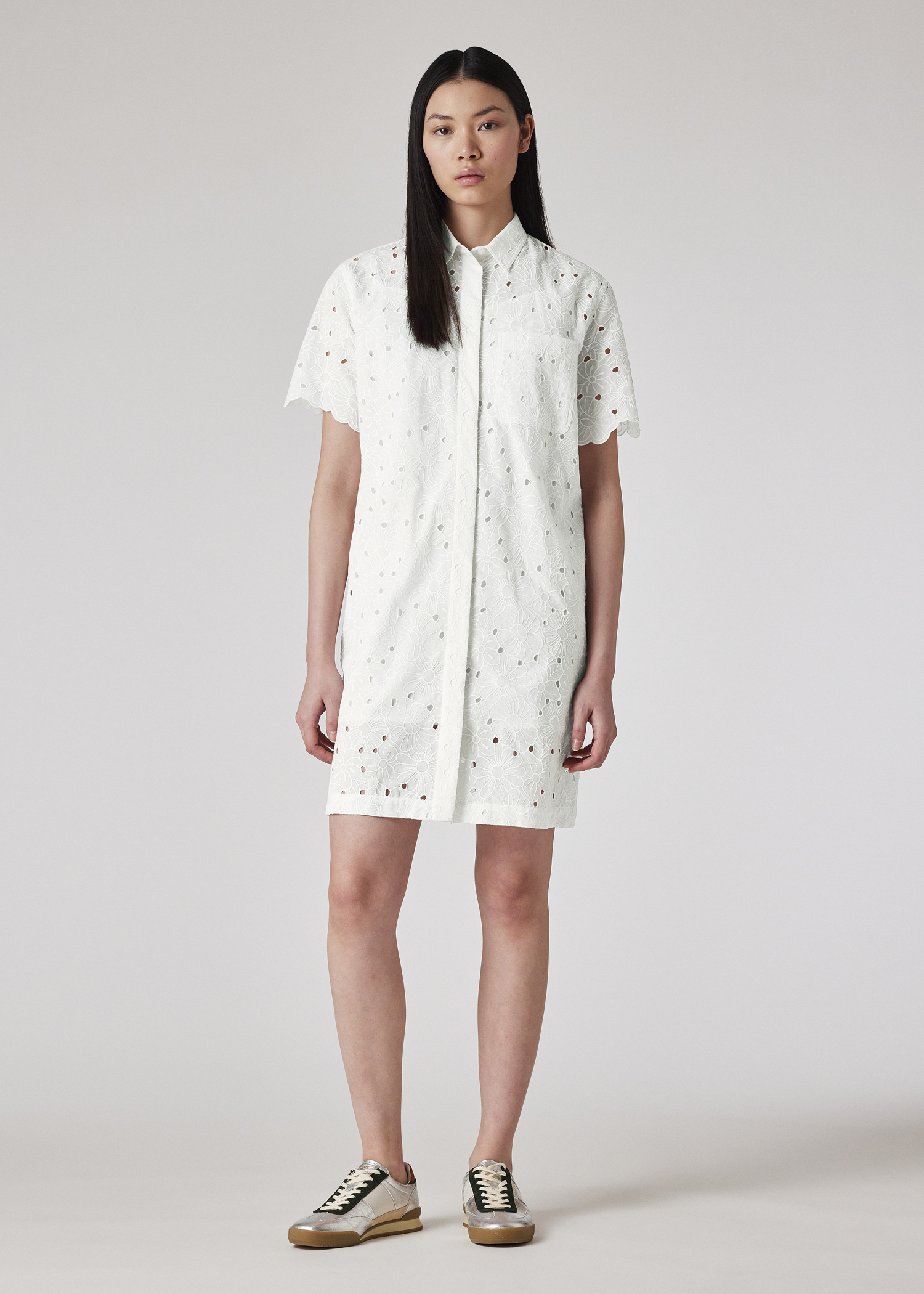 Broderie Anglaise Dress Offwhite 1