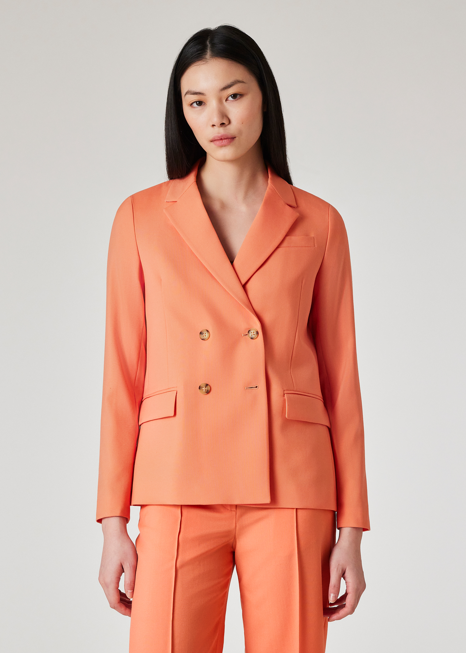 アウターその他 PAUL SMITH Woman Blazer Acid Green W1R111PN00001 32 Women's Buttercup Yellow Wool Blazer