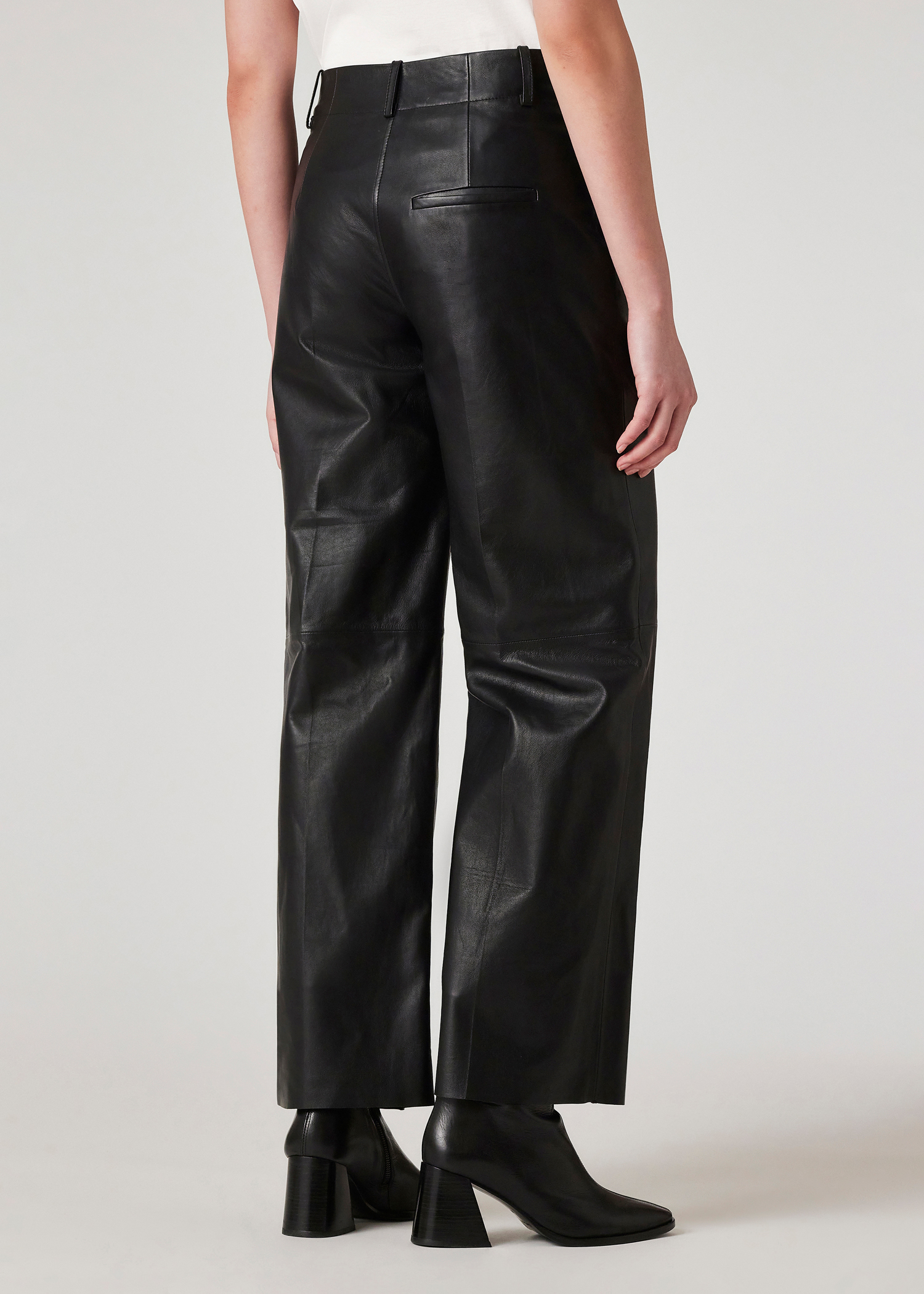 Paul Smith ポールスミスロンドンレザーパンツレザーブラック