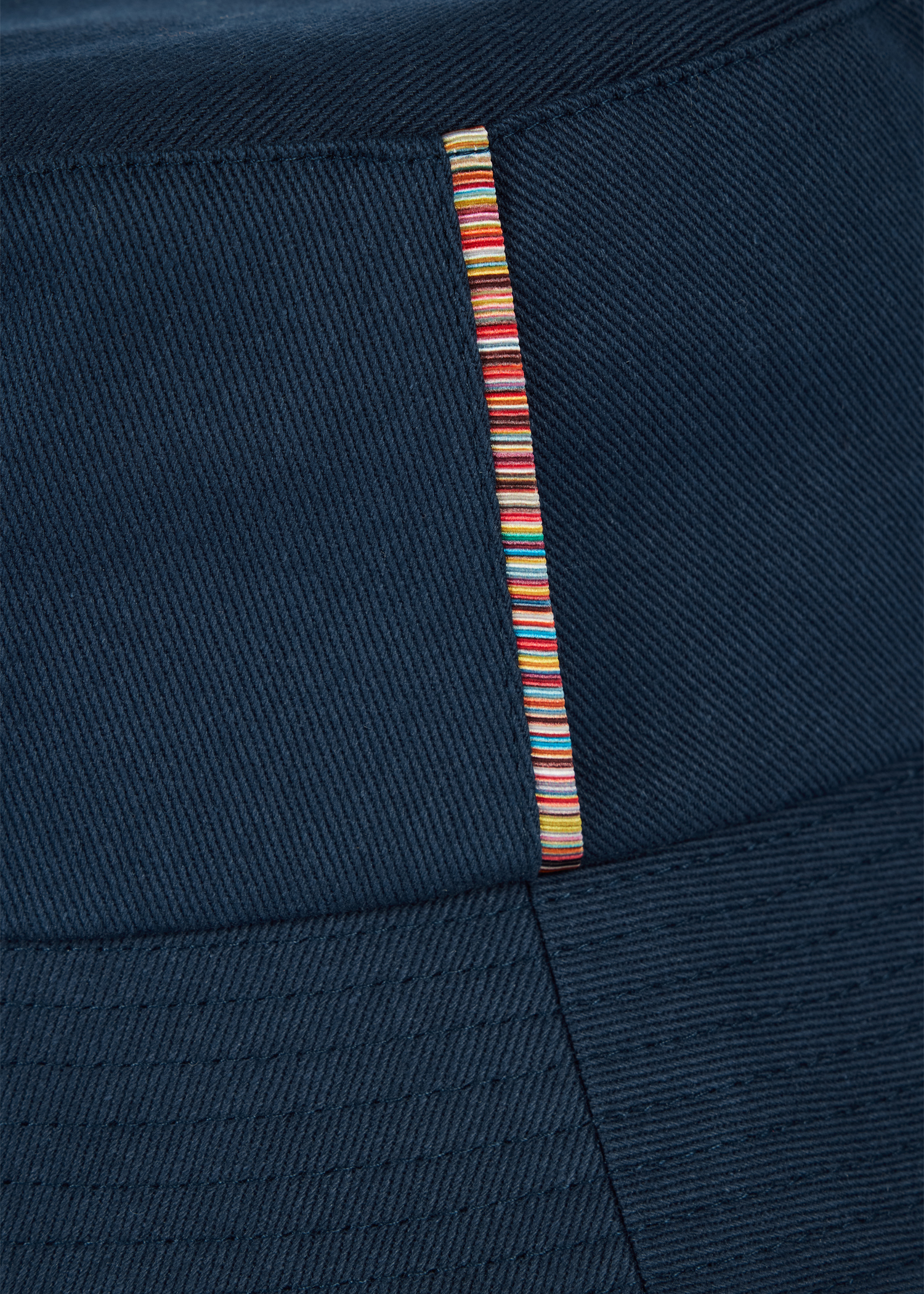 Navy 'Signature Stripe' Bucket Hat