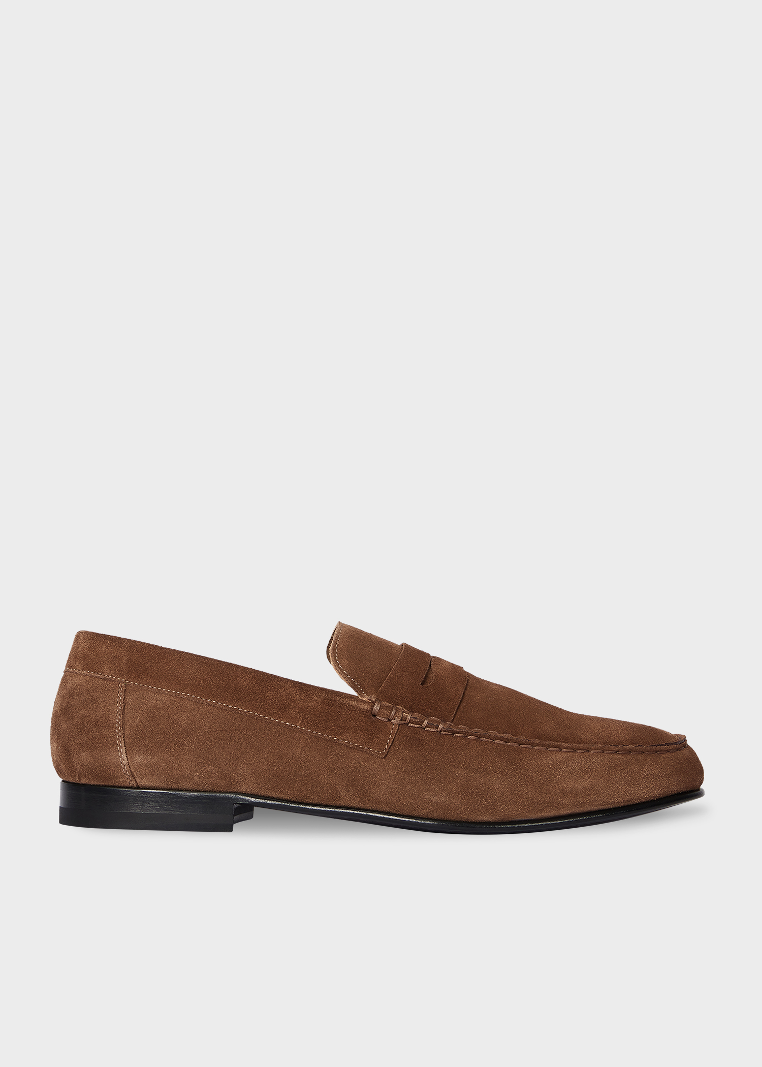 Men's Dark Brown Textured-Leather 'Sellers' Loafers