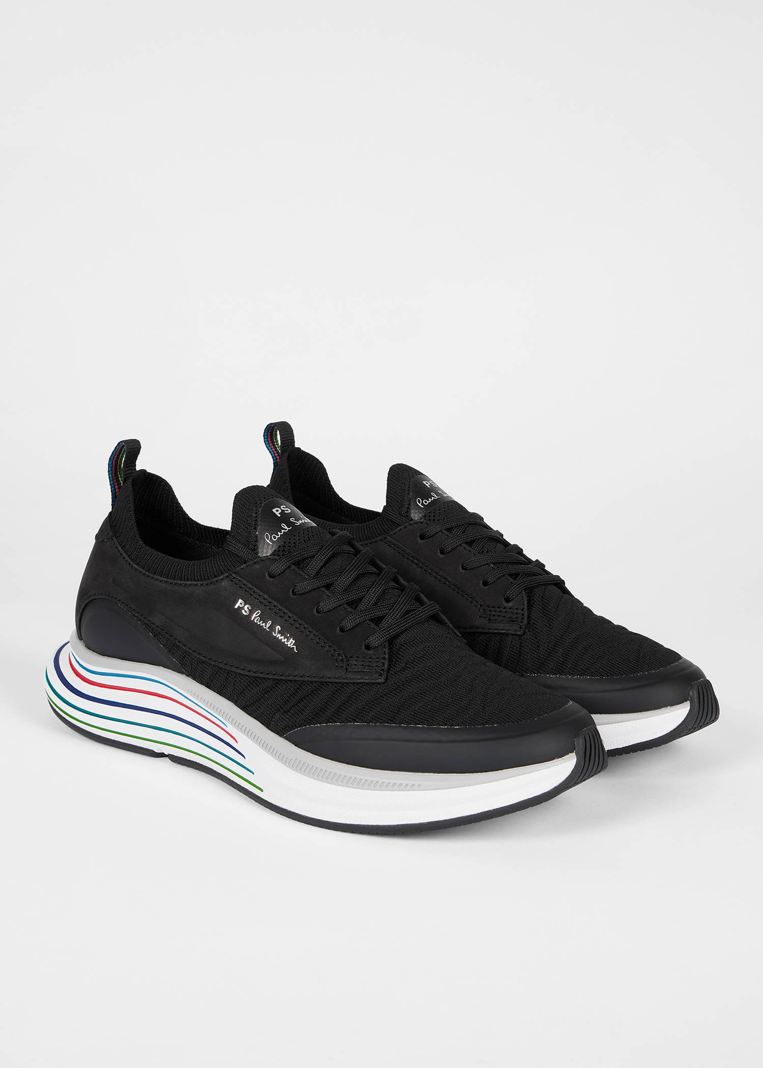 Black 'Volt' Trainers Paul Smith