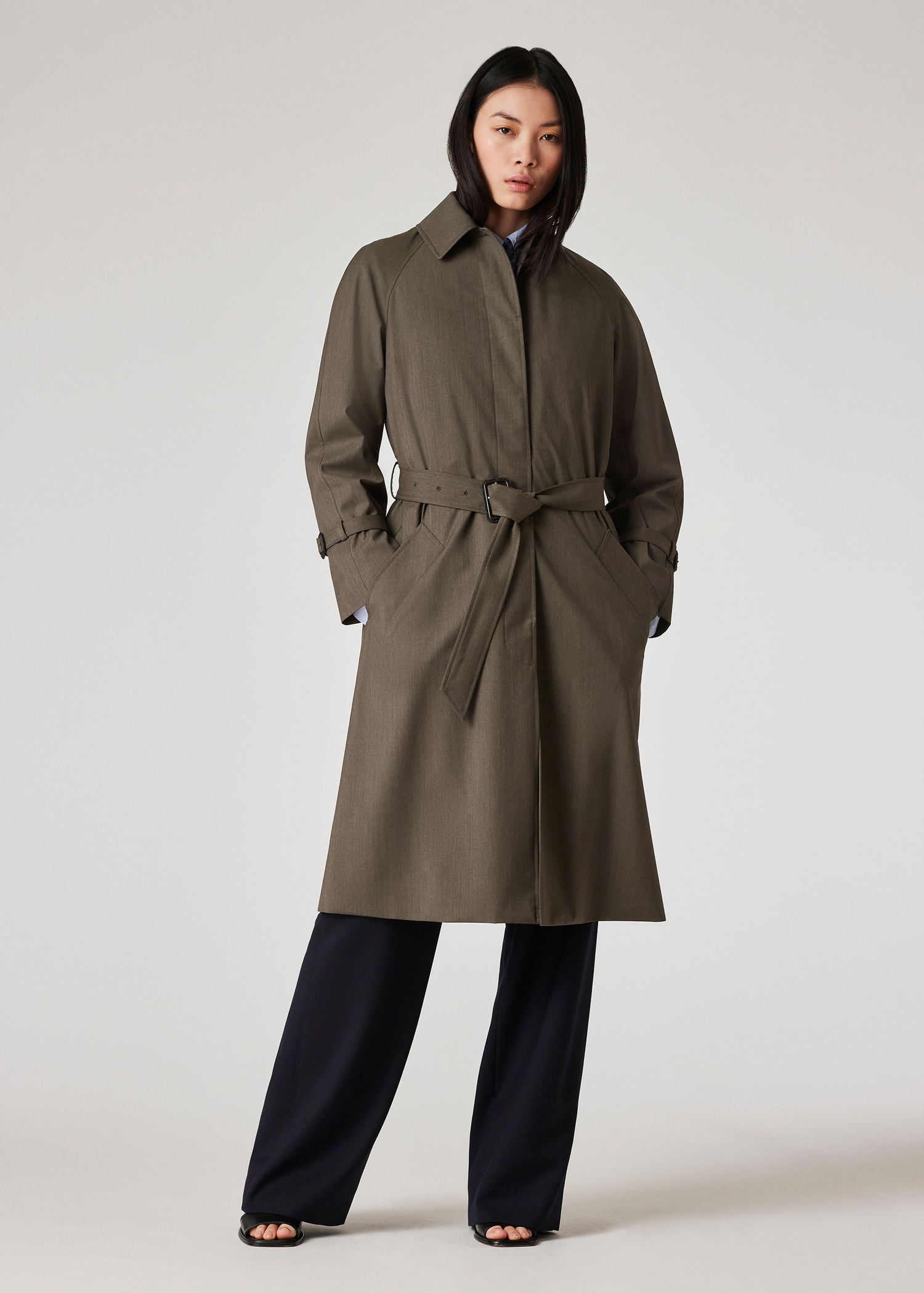 ジャケット・アウター Paul smith alpaca wool long coat navy ex PS Paul Smith Wool Coat Navy at CareOfCarl.com