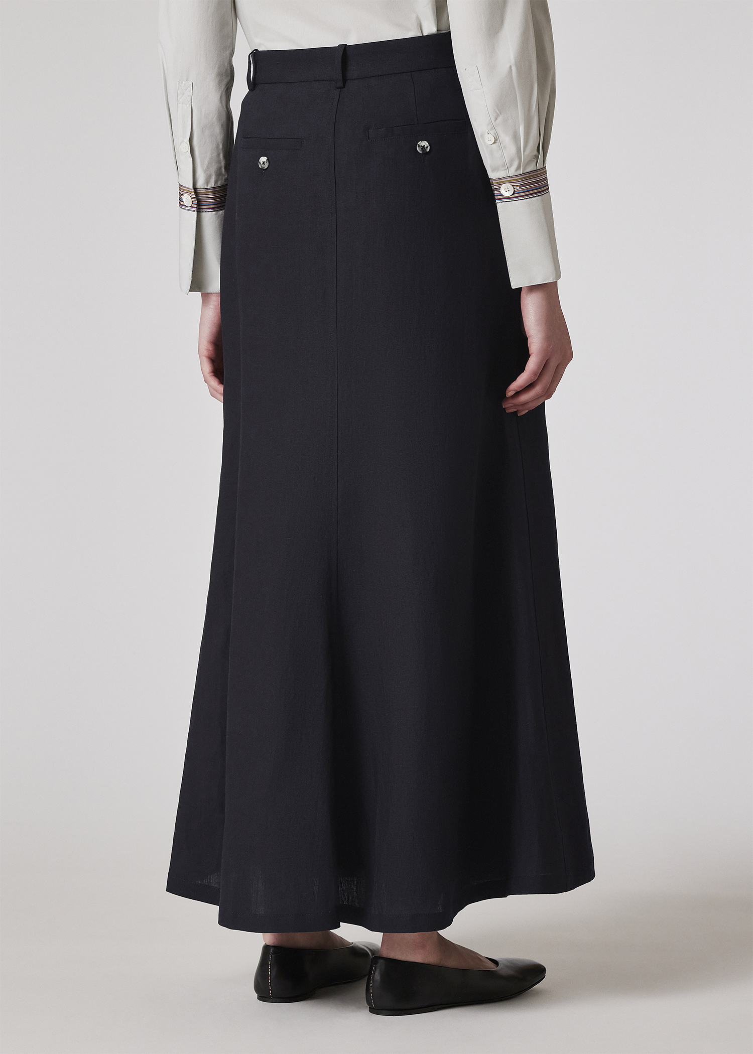 Women's Dark Navy Maxi Skirt