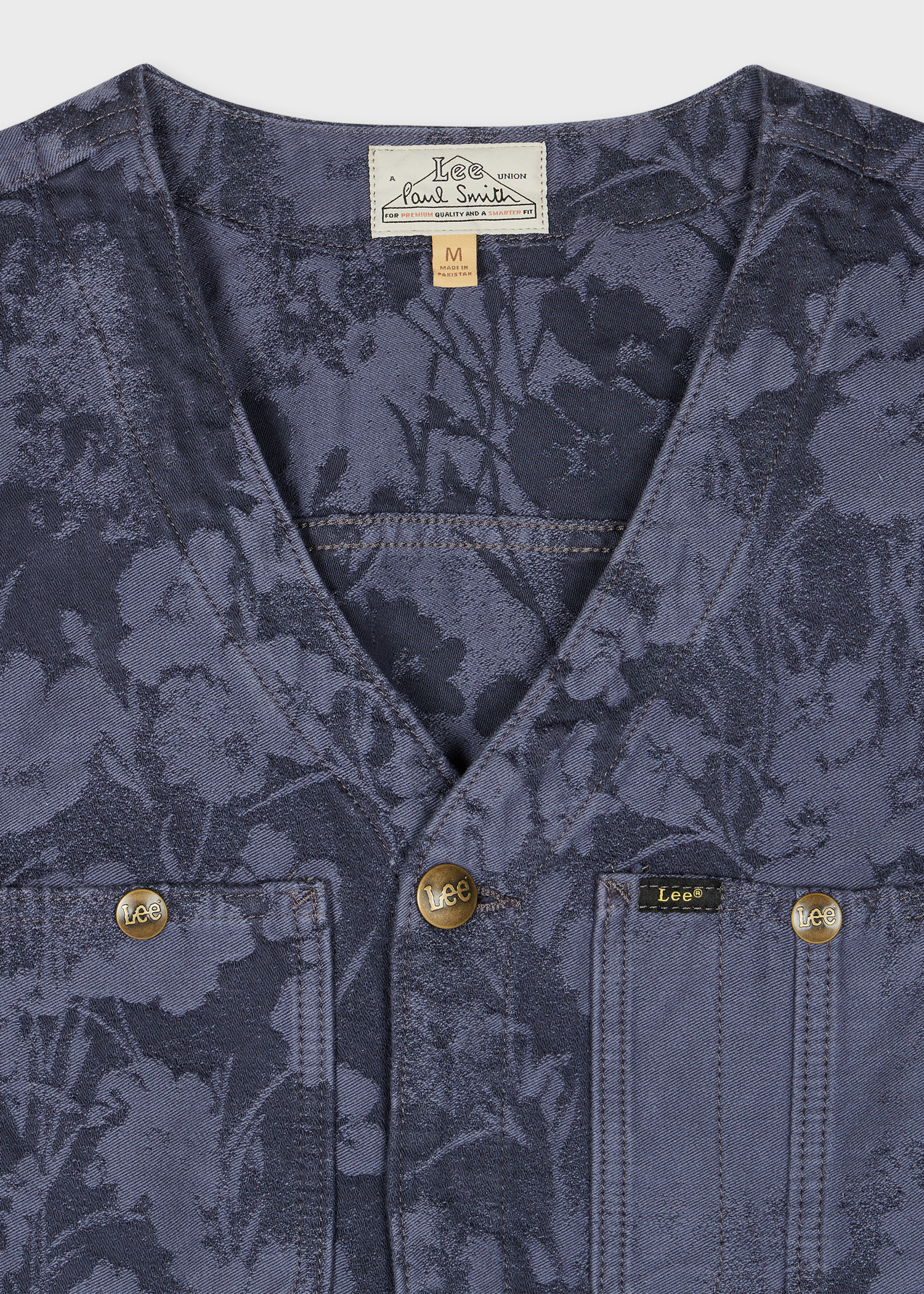 Men's Paul Smith + Lee® Jacquard Collarless Chore Coat