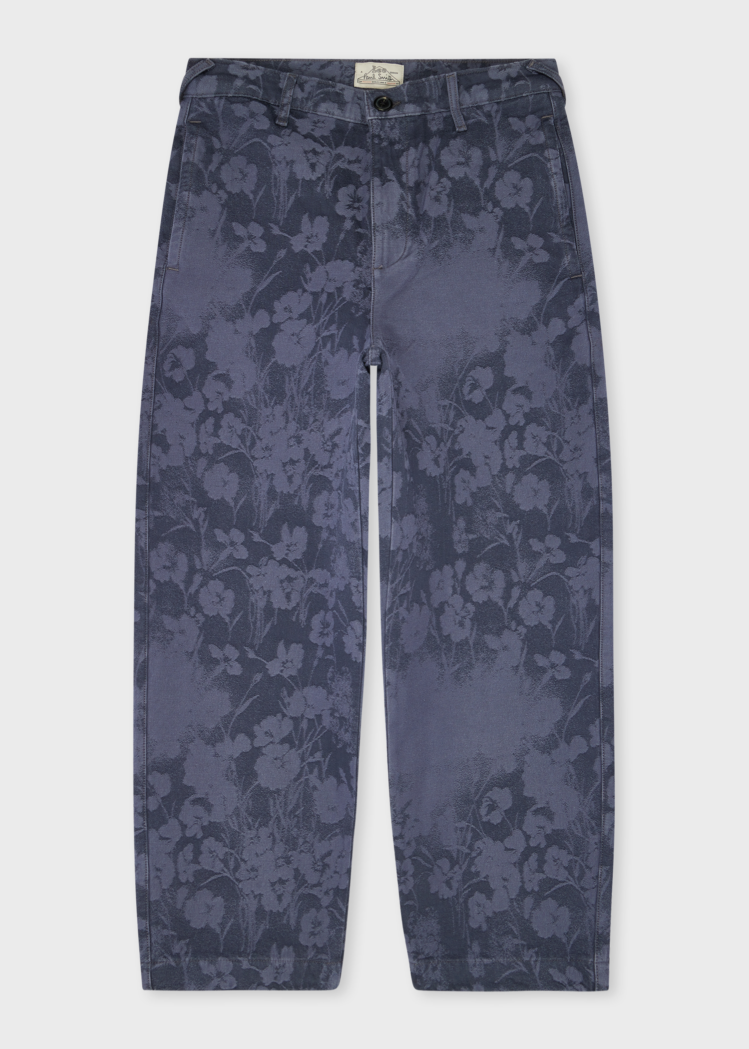 Men's Paul Smith + Lee® Indigo Jacquard Tapered Trousers