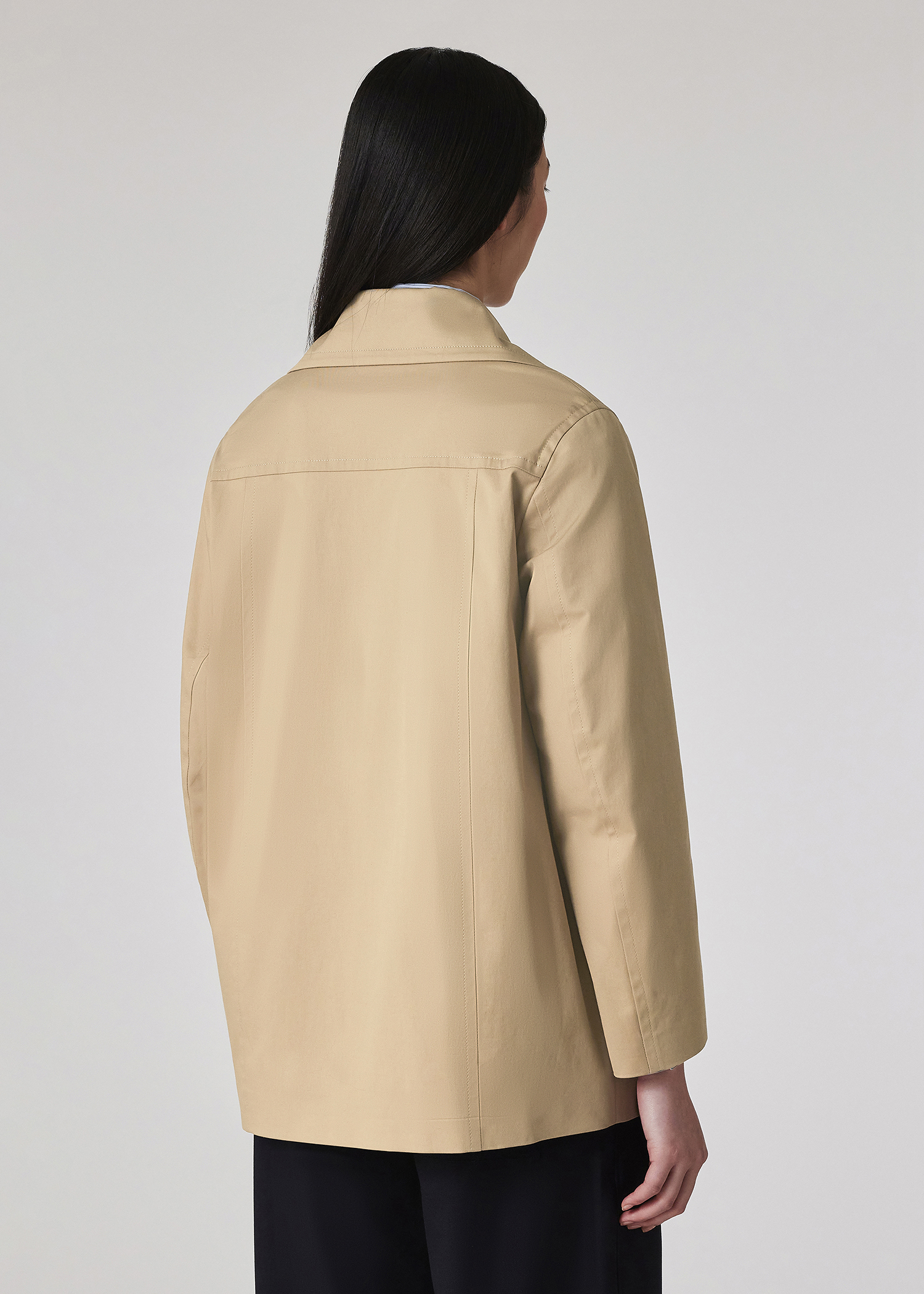 コート PAUL SMITH Woman Coat Camel W1R272CBP01934 61 Women's Light Camel Cotton Twill Pea Coat