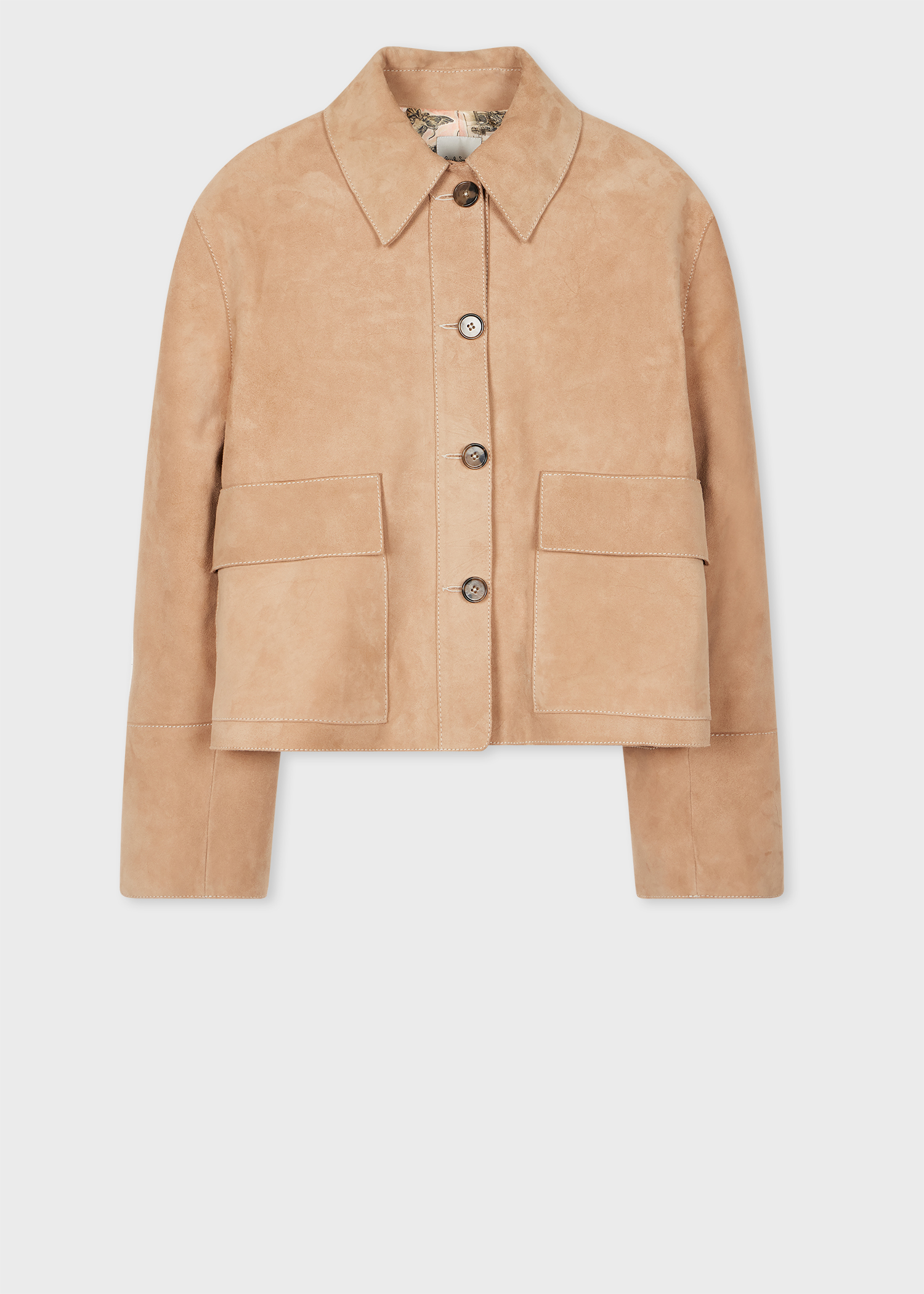 ジャケット PAUL SMITH Women Jackets W1R 366J N01934 63A Stone Beige Women's A Suit To Travel In - Stone Wool Two-Button Blazer