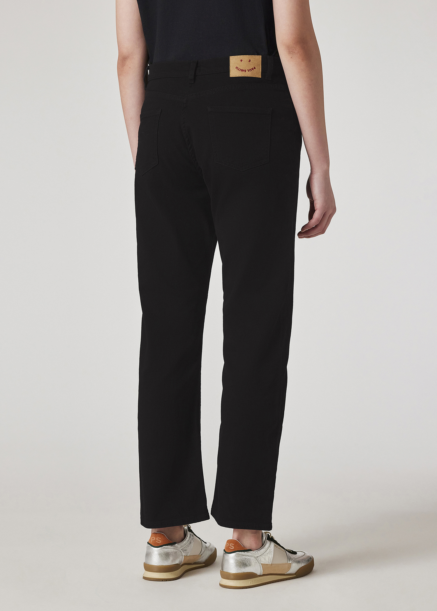 パンツ PAUL SMITH Woman Pants Black W1R271TLP11094 79 Women's Black Comfort Stretch 'Happy' Jeans