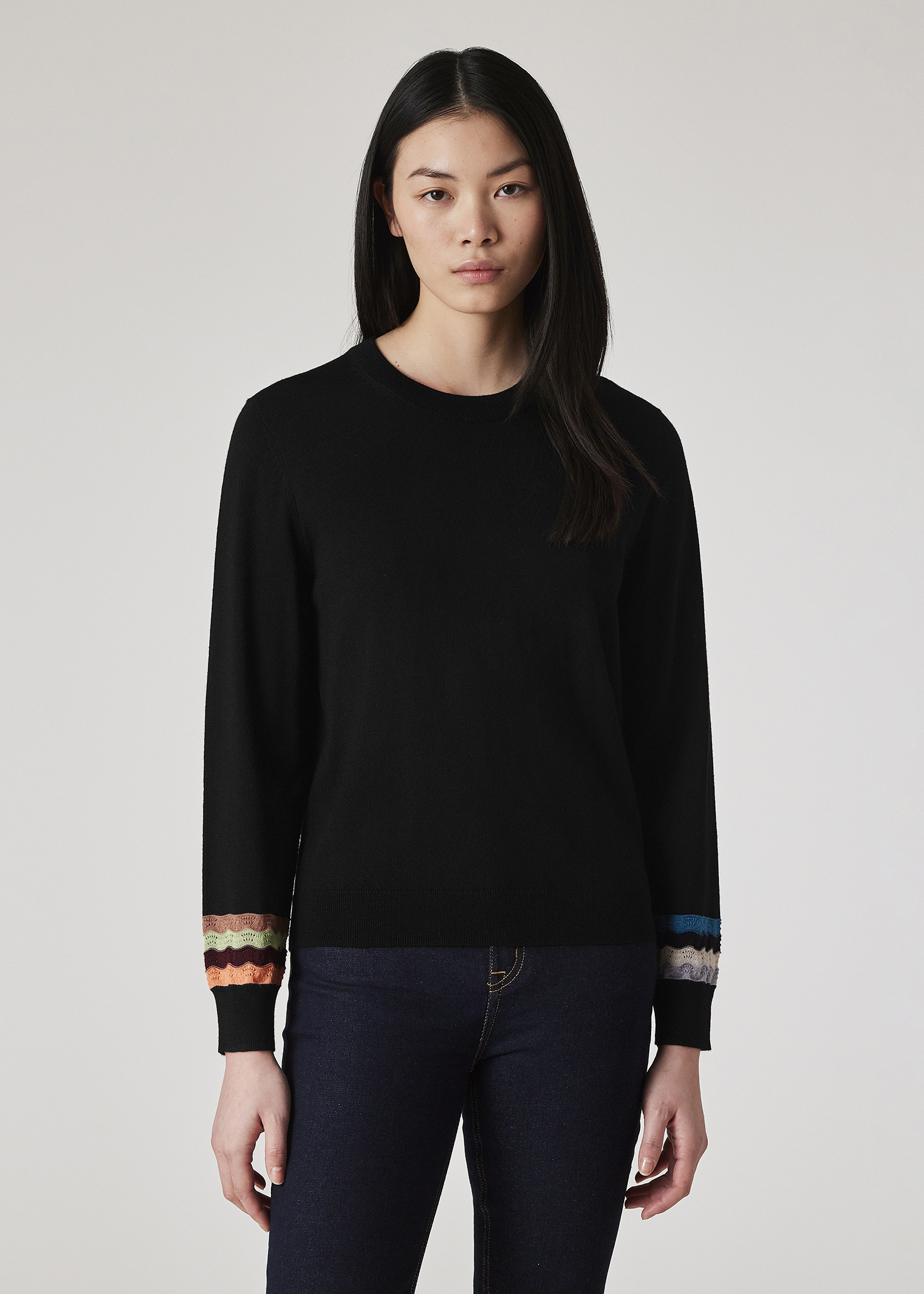 Paul Smith Women's Cotton and Mohair Blend Sweater Multicolor