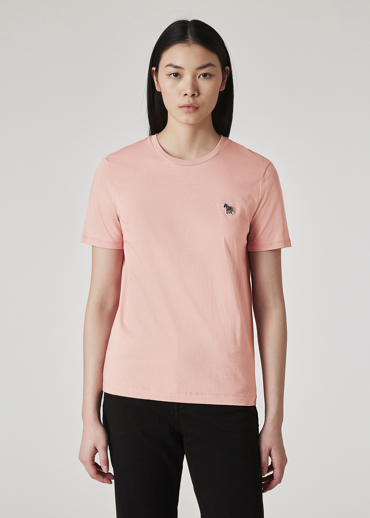 Tシャツ・カットソー PS PAUL SMITH Woman T-Shirt Multicolor W2R232VNP4788 92 Women's Navy Zebra Logo Cotton T-Shirt
