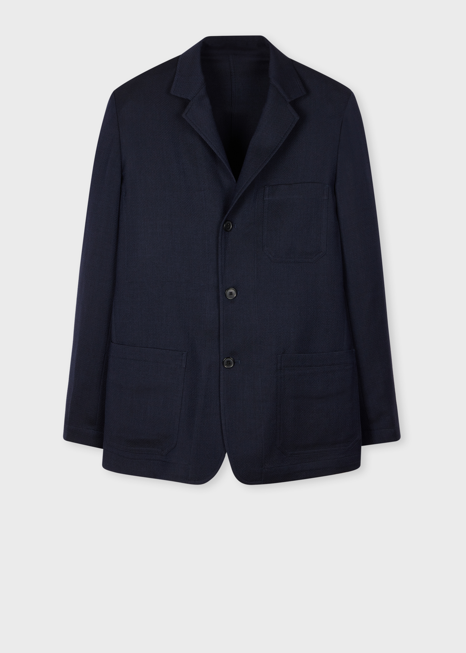 Paul Smith 120cm ネイビージャケット Men's Navy Lightweight Wool Work Jacket