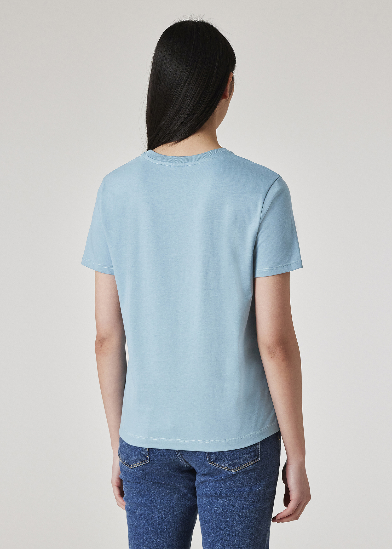 Tシャツ・カットソー Paul Smith SS25 (W2R 331B P31281 92) Men's Sky Blue Cotton Zebra Logo Sweatshirt