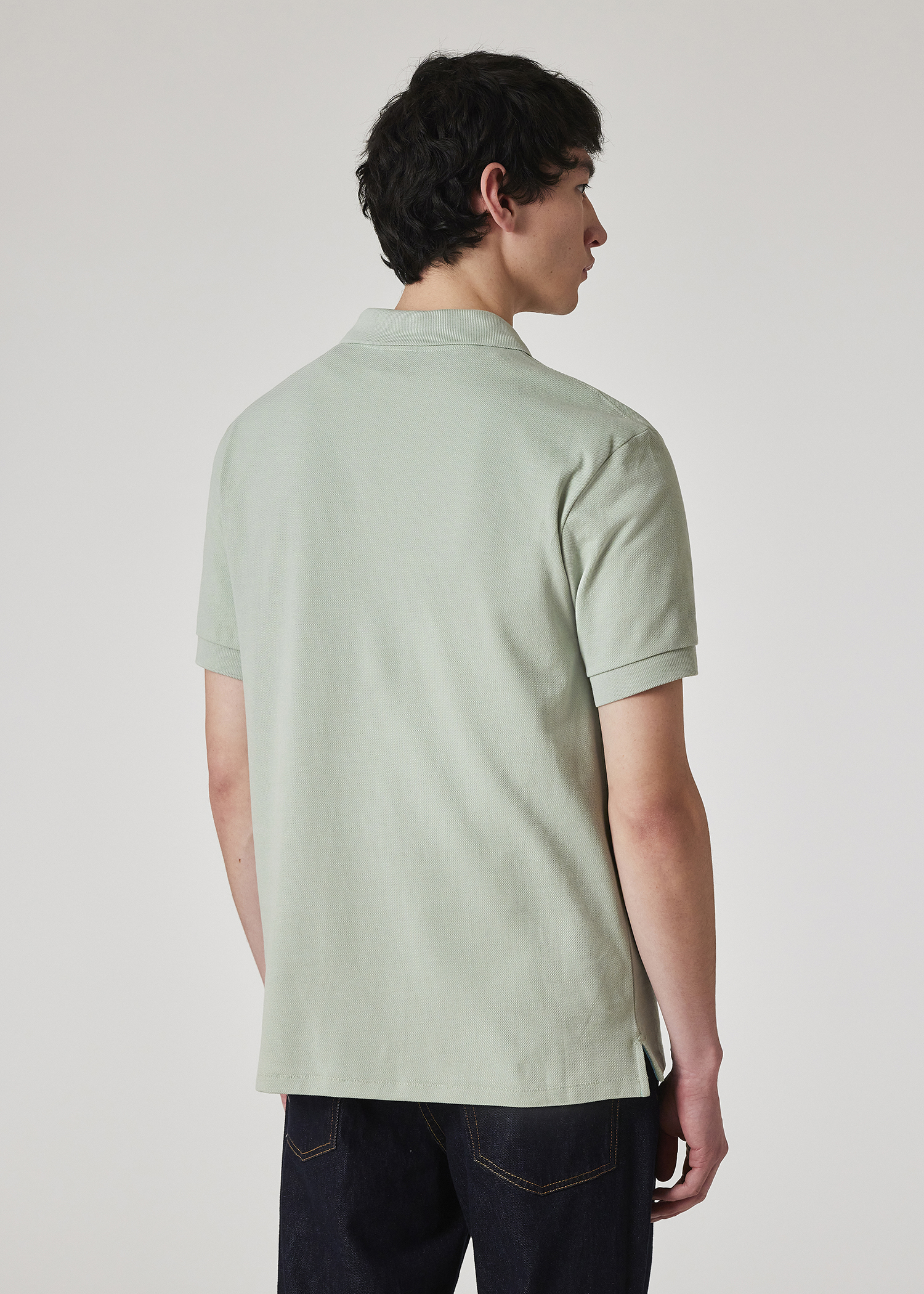 Men's Forest Green Organic Cotton Zebra Polo Shirt