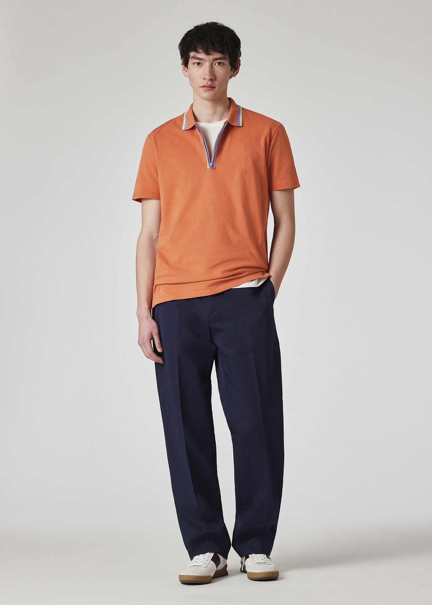 Tシャツ・カットソー Paul Smith COTTON POLO SHIRT WITH ZIPPER Paul Smith Cotton Polo Shirt With Zipper | italist