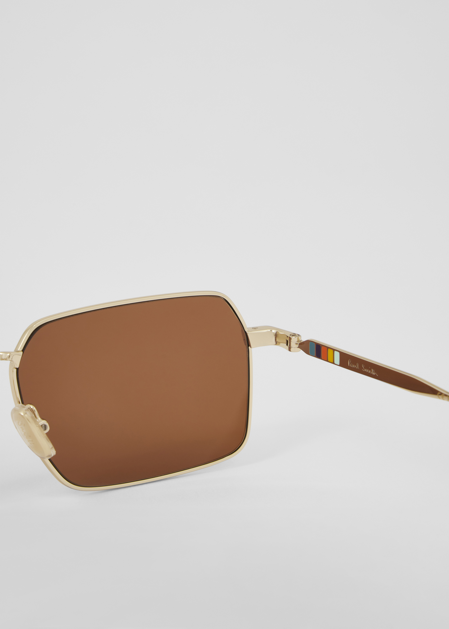 Paul Smith Tan/Gold  Sunnies with Case Gold and Grey  main image 2