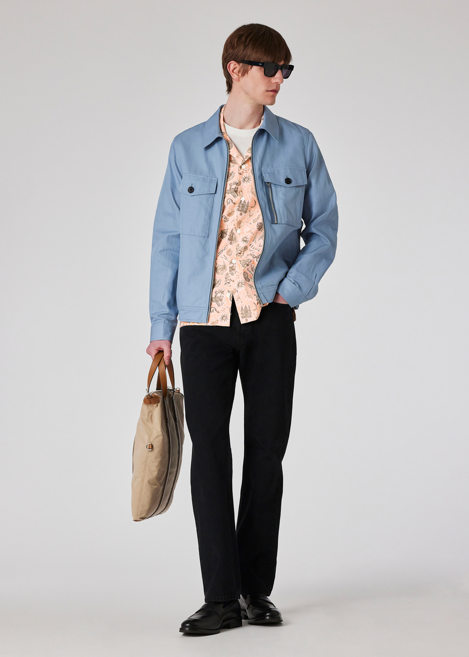 Paul Smith スクリーンフローラル ジャケット M Paul Smith SCREEN FLORAL M-65 SHIRT JACKET L size / ポール