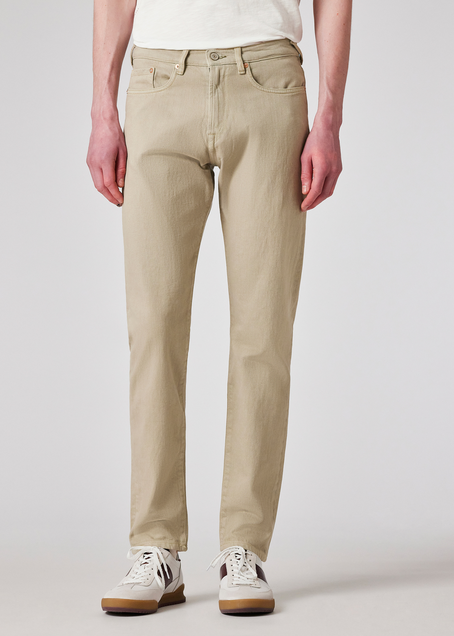 Beige Denim Trousers main image 1