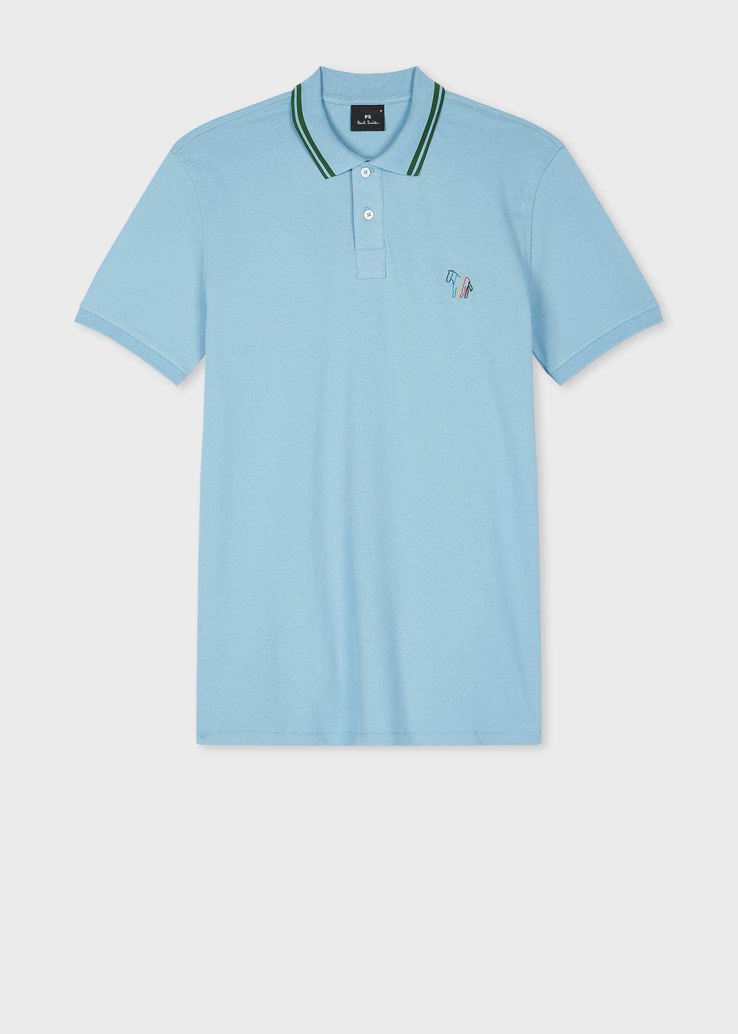 Tシャツ・カットソー Paul Smith SS25 COTTON PIQUE POLO (M2R 151LE P21511 35) Orange Stretch-Cotton 'Broad Stripe Zebra' Polo Shirt