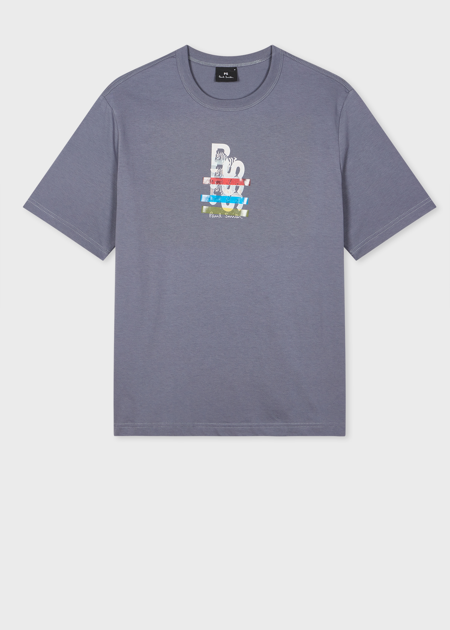 Tシャツ・カットソー Paul Smith SS25 \"ANIMAL SPRAY\" T-SHIRT (M2R 011R PP5080 01) Animal 'Spray Cans' Print T-Shirt in Dark Navy | Paul Smith