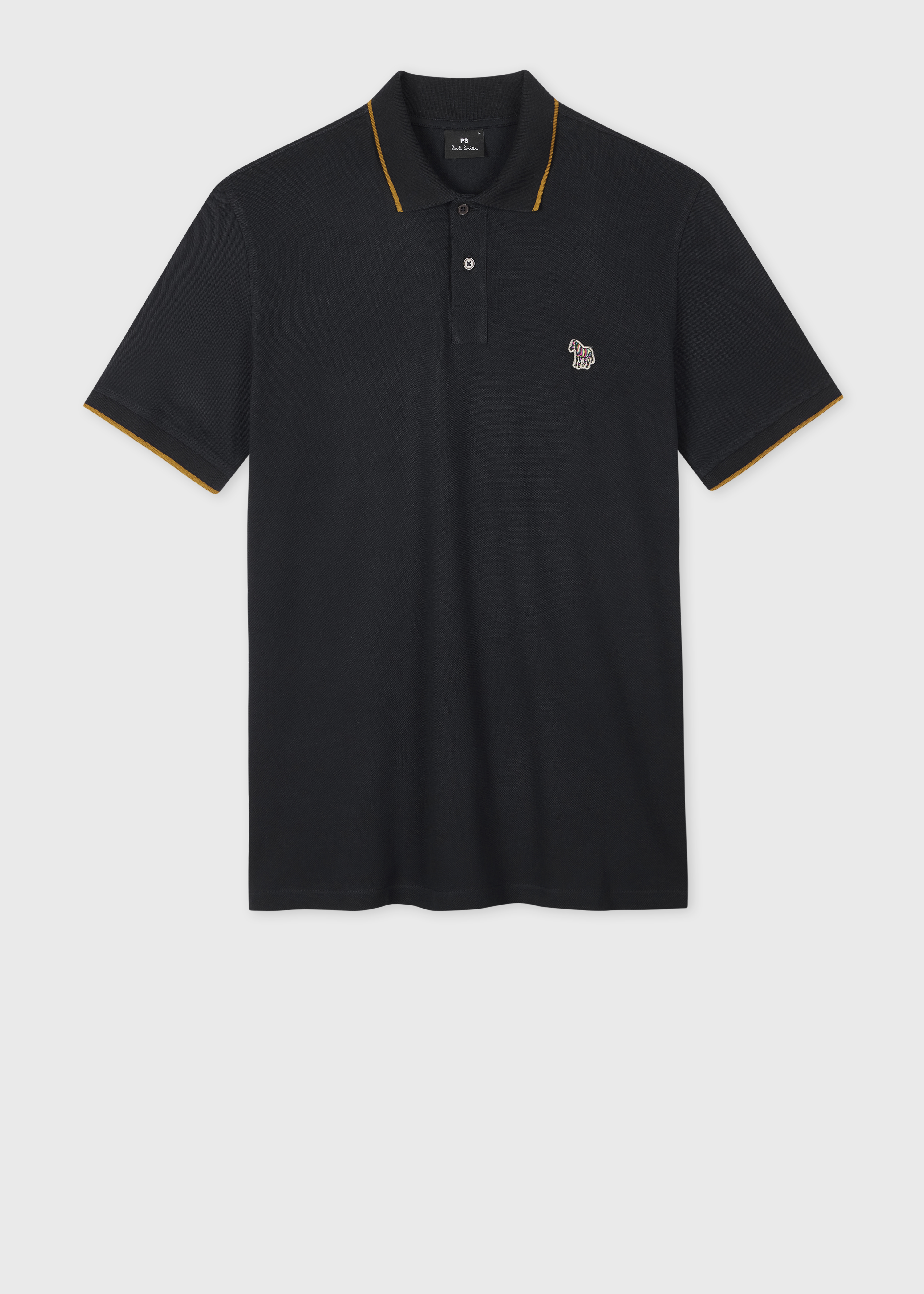 Men's Sea Green Zebra Logo Polo Shirt With Contrast Tipping