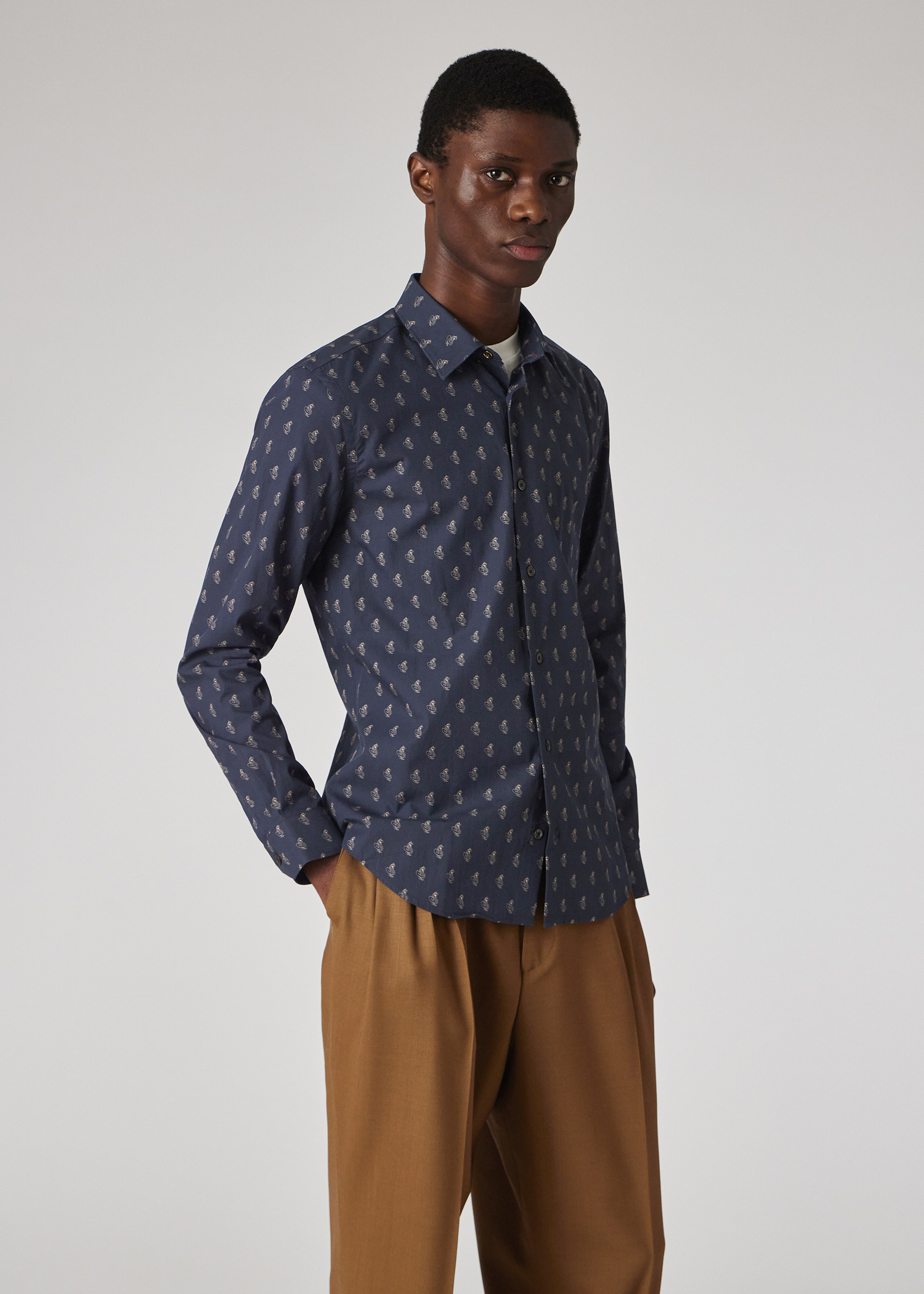 Tシャツ・カットソー Paul Smith MENS S/C SLIM FIT SHIRT (M1R 006L P00811 47) Paul Smith MENS S/C SLIM FIT SHIRT (M1R 006L P00811 47