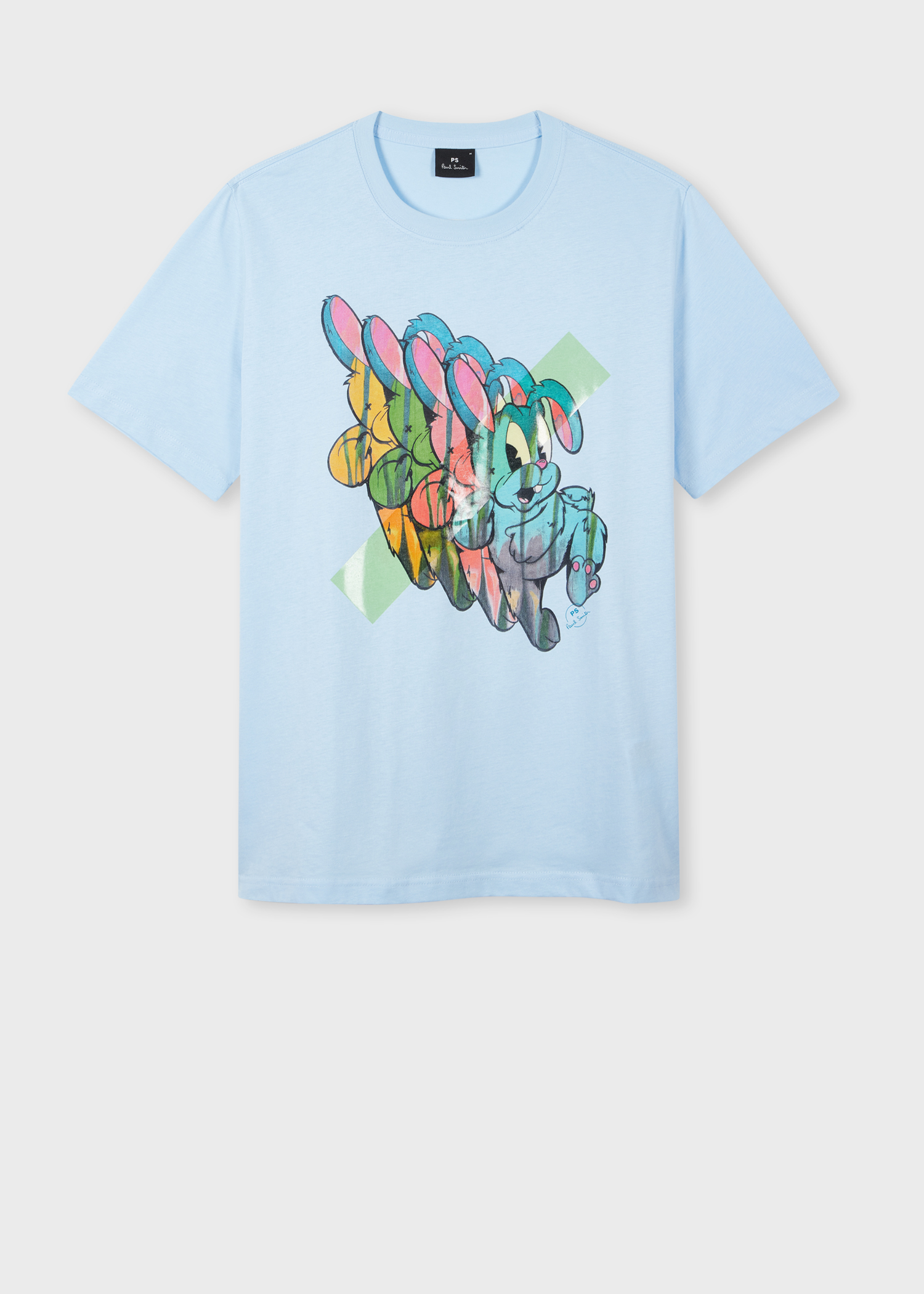 【Paul Smith】半袖Tシャツ Bunny Repeatプリント コットン Men's White 'Bunny Repeat' Print T-Shirt
