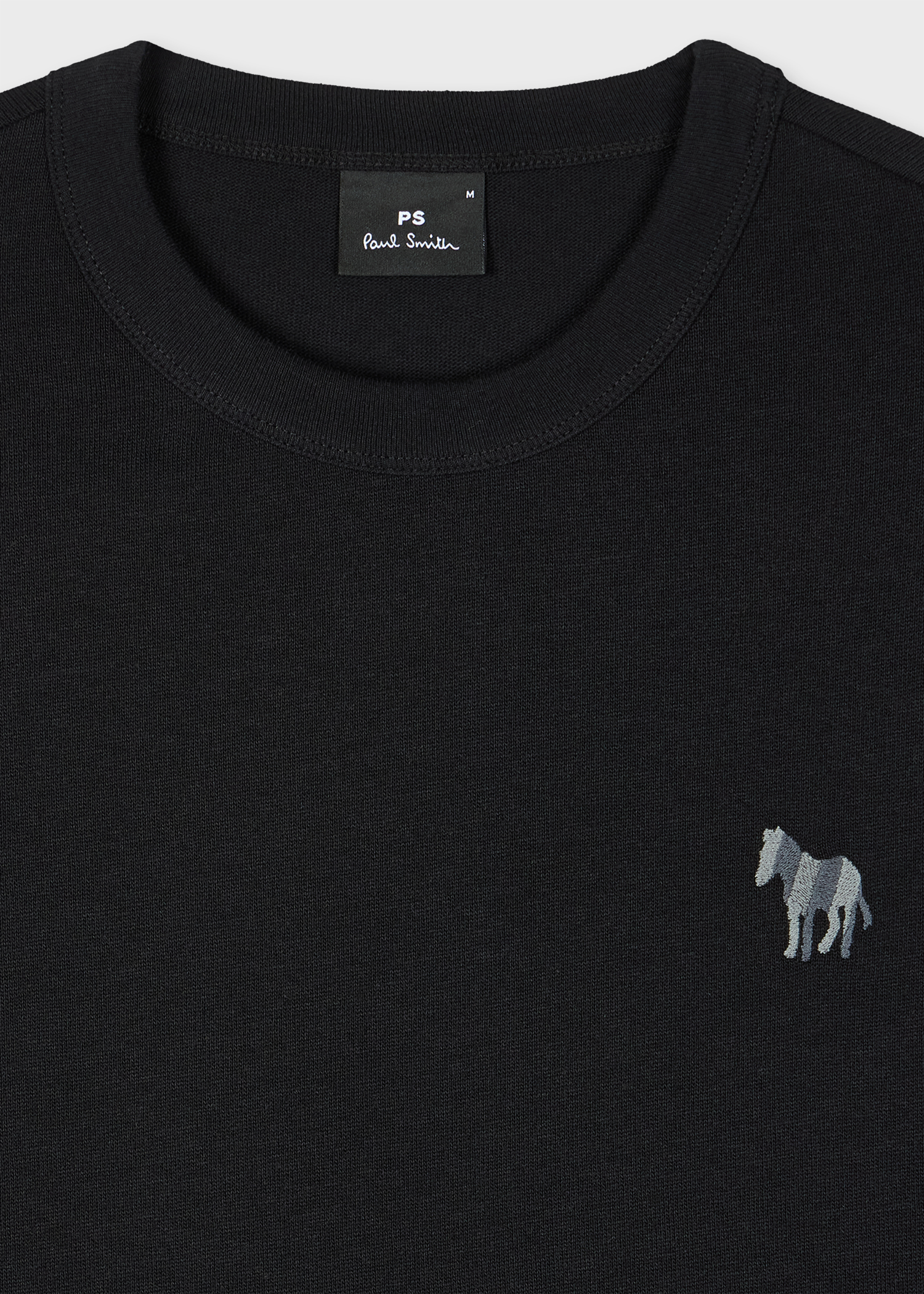 Black 'Broad Stripe Zebra' T-Shirt