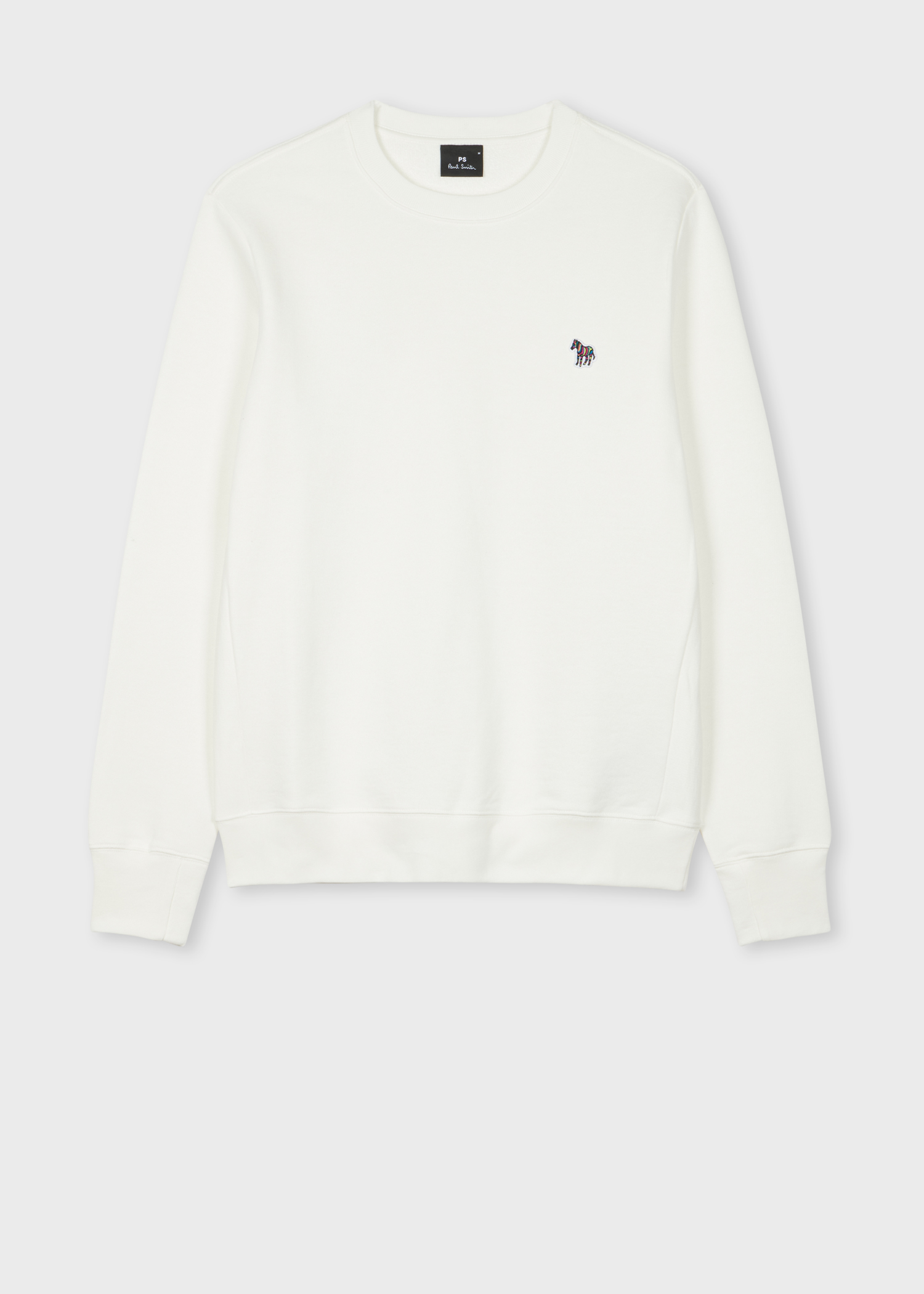スウェット・トレーナー [PS PAUL SMITH] Zebra Patch Hoodie Men's Sage Green Zebra Logo Organic Cotton Hoodie