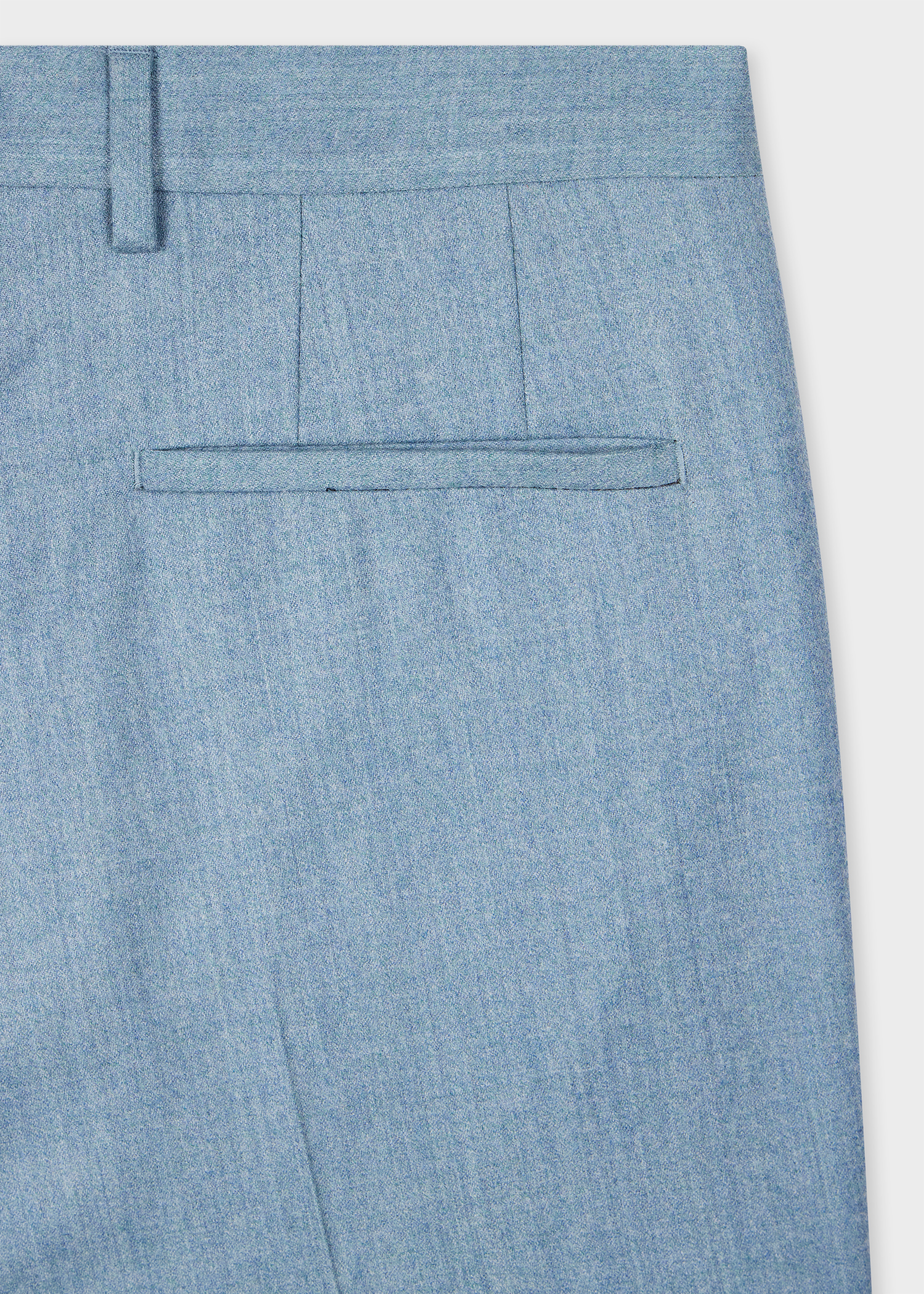Tapered-Fit Light Blue Wool-Cashmere Flannel Trousers