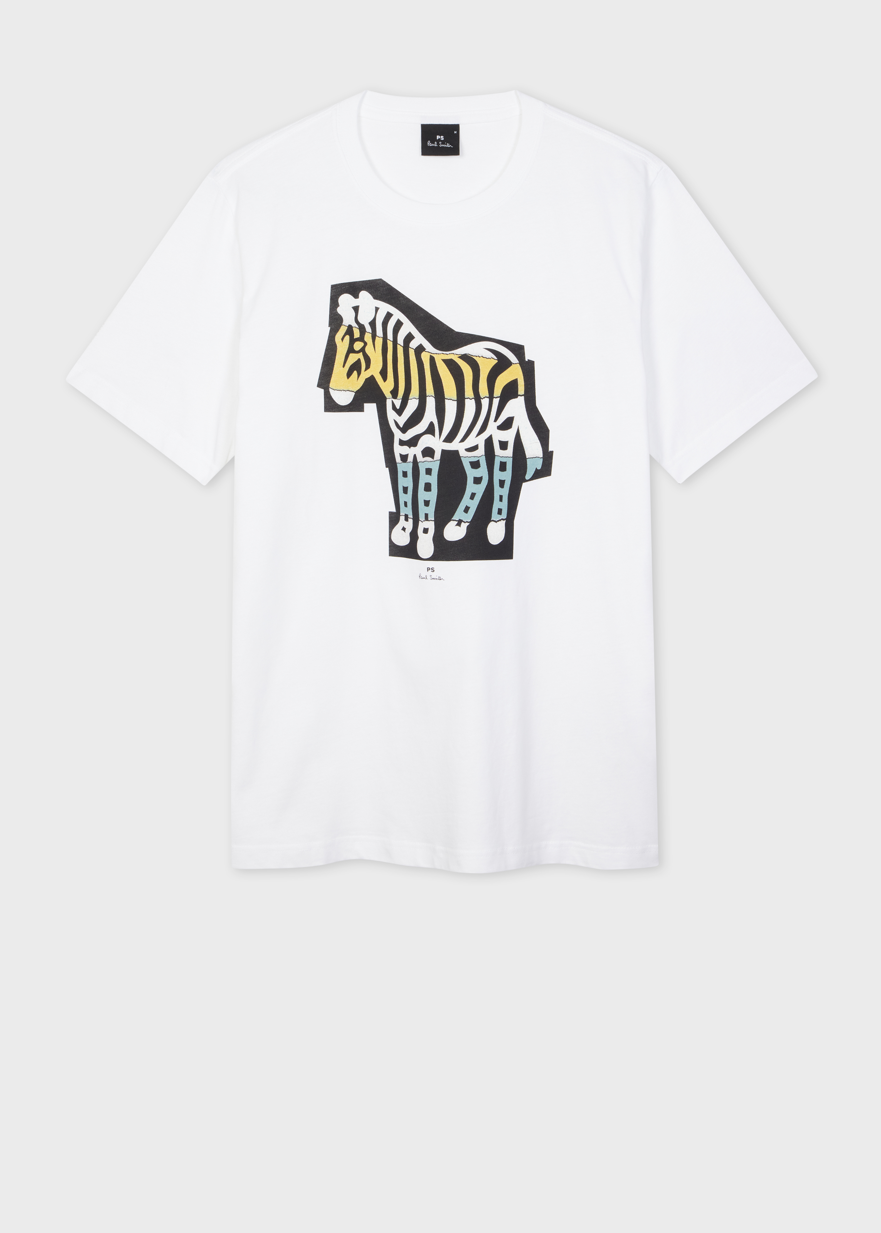 Tシャツ・カットソー Paul Smith FW25 REGULAR FIT T-SHIRT (M2R 011R TP5256 01) Men's Khaki 'Zebra Cutout' Print T-Shirt