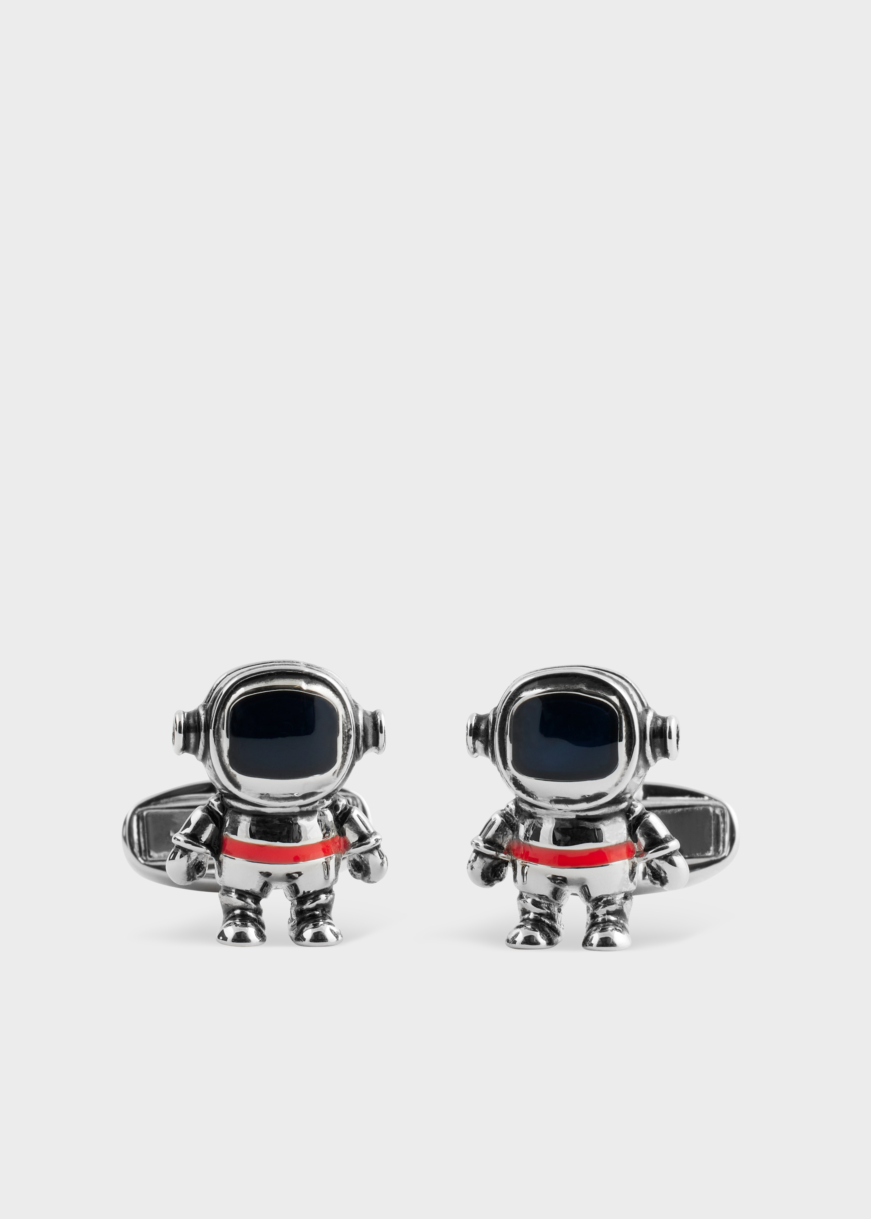 アクセサリーその他 Paul Smith SS25 MENS CUFFLINK SUITCASE (M1A CUFF PCASE 82) Silver and Blue Robot Cufflinks