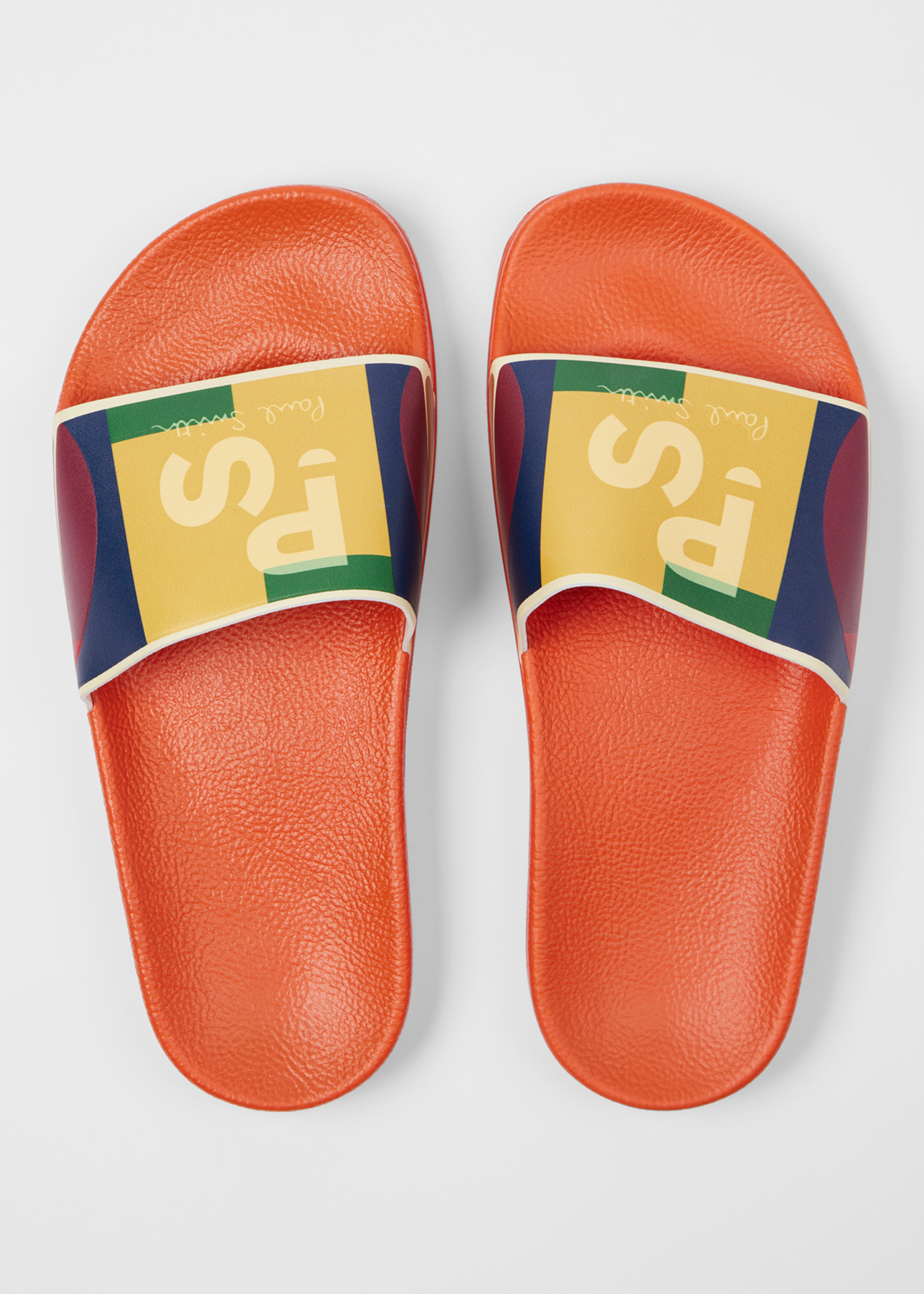 Men's Multicolour 'Zed' Colourblock Slides