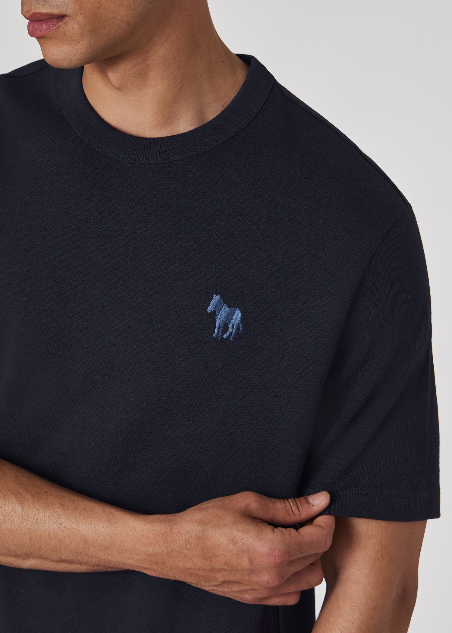 Paul Smith| (M2R 204ZE PP5111 49) Black 'Broad Stripe Zebra' T-Shirt