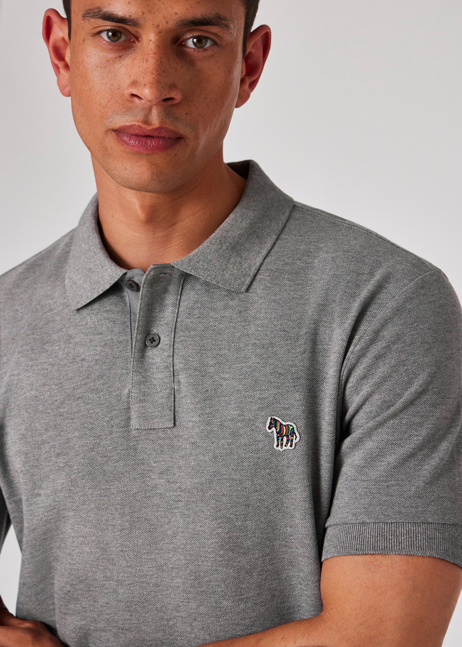 Tシャツ・カットソー Paul Smith POLO SHIRT WITH ZEBRA PATCH (M2R/183K/KZEBRA_79) Paul Smith Cotton-Piqué Zebra Polo Shirt - M2R-183K-KZEBRA-49