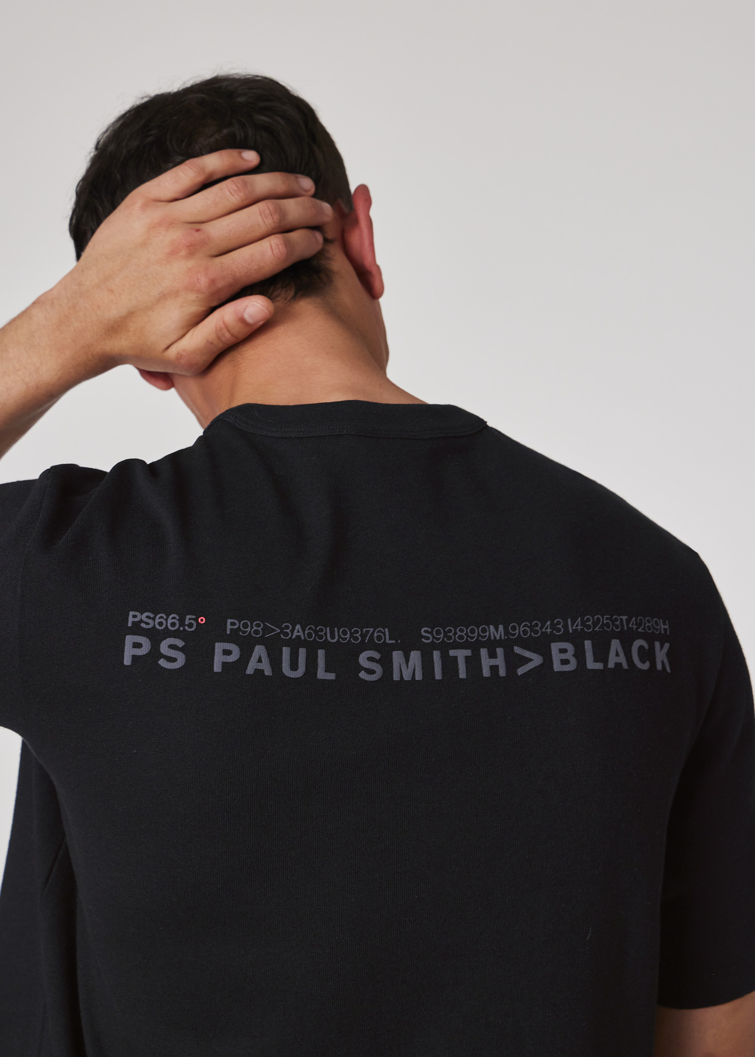 Paul Smith｜ (M2R 204Z PP5124 79) Men's Black Zebra Logo Print T-Shirt