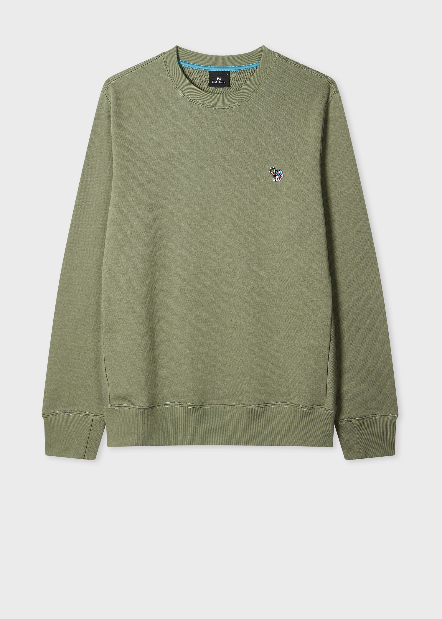 Paul Smith　REDEARトレーナー Men's Washed Green Organic Cotton Zebra Logo Sweatshirt