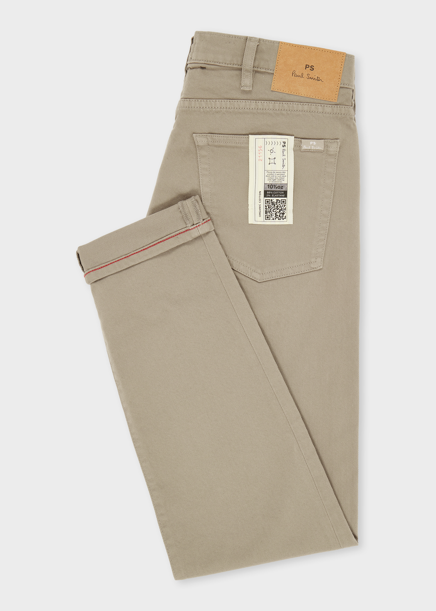 Men's Tapered-Fit Mid Blue Garment-Dyed Organic Cotton