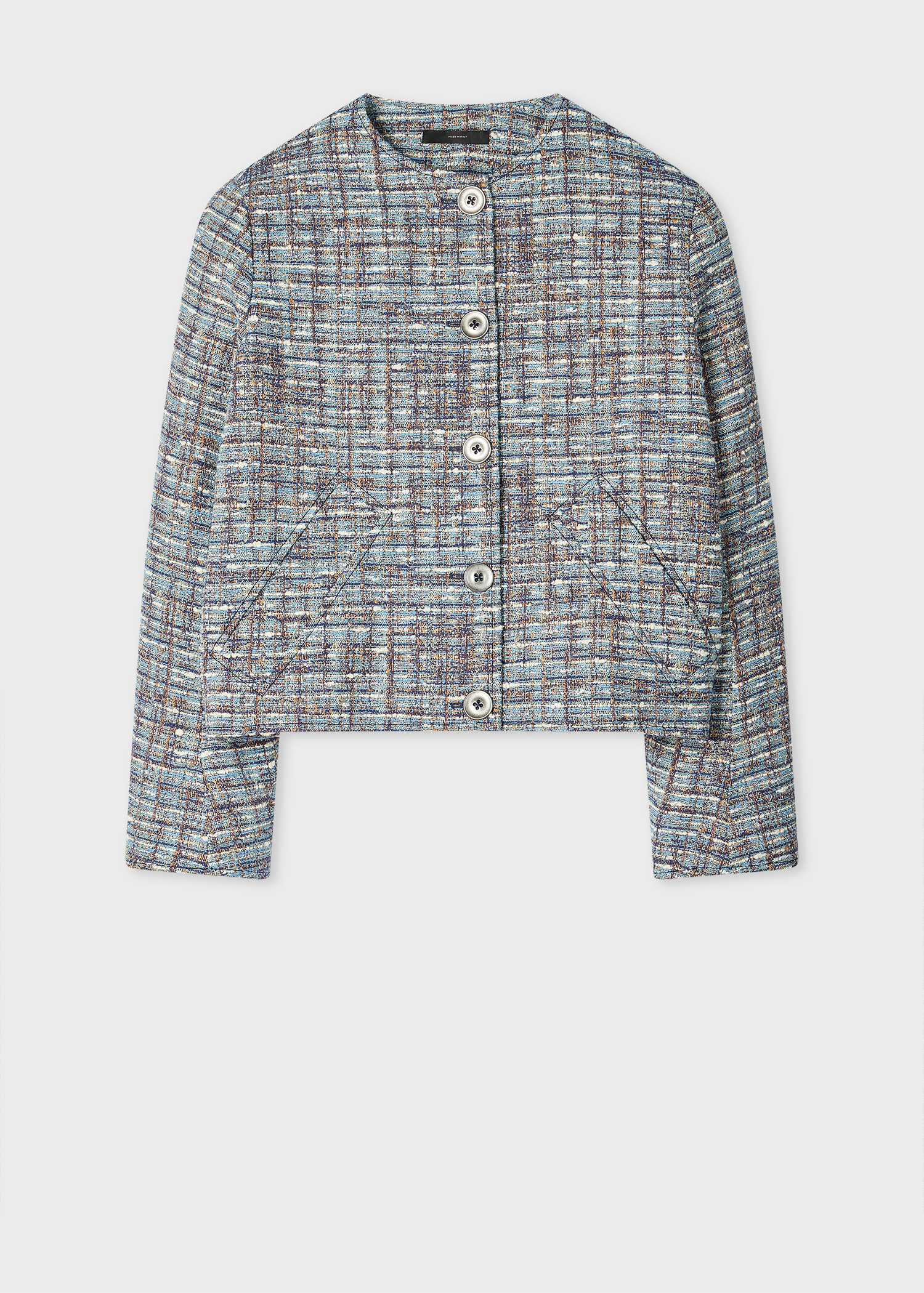Paul Smith Women's Blue Textured Weave Jacket | King's Cross Paul Smith Women's Blue Textured Weave Jacket | King's Cross