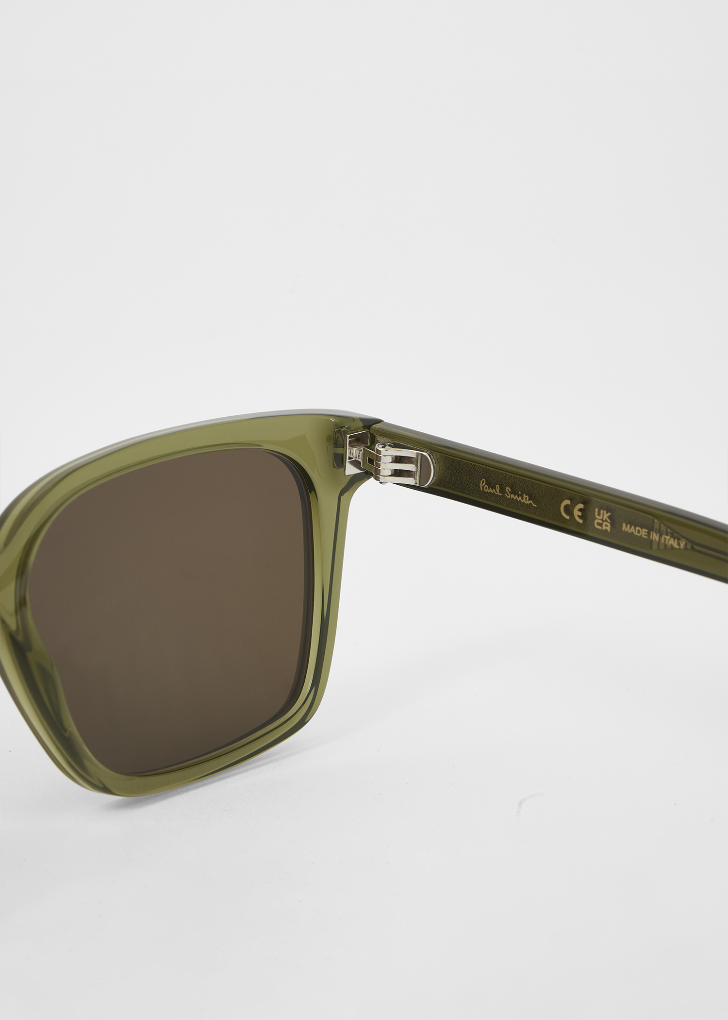 PAUL SMITH?Nwot?Olive Green/Brown Sunglasses Gold and Green  main image 3