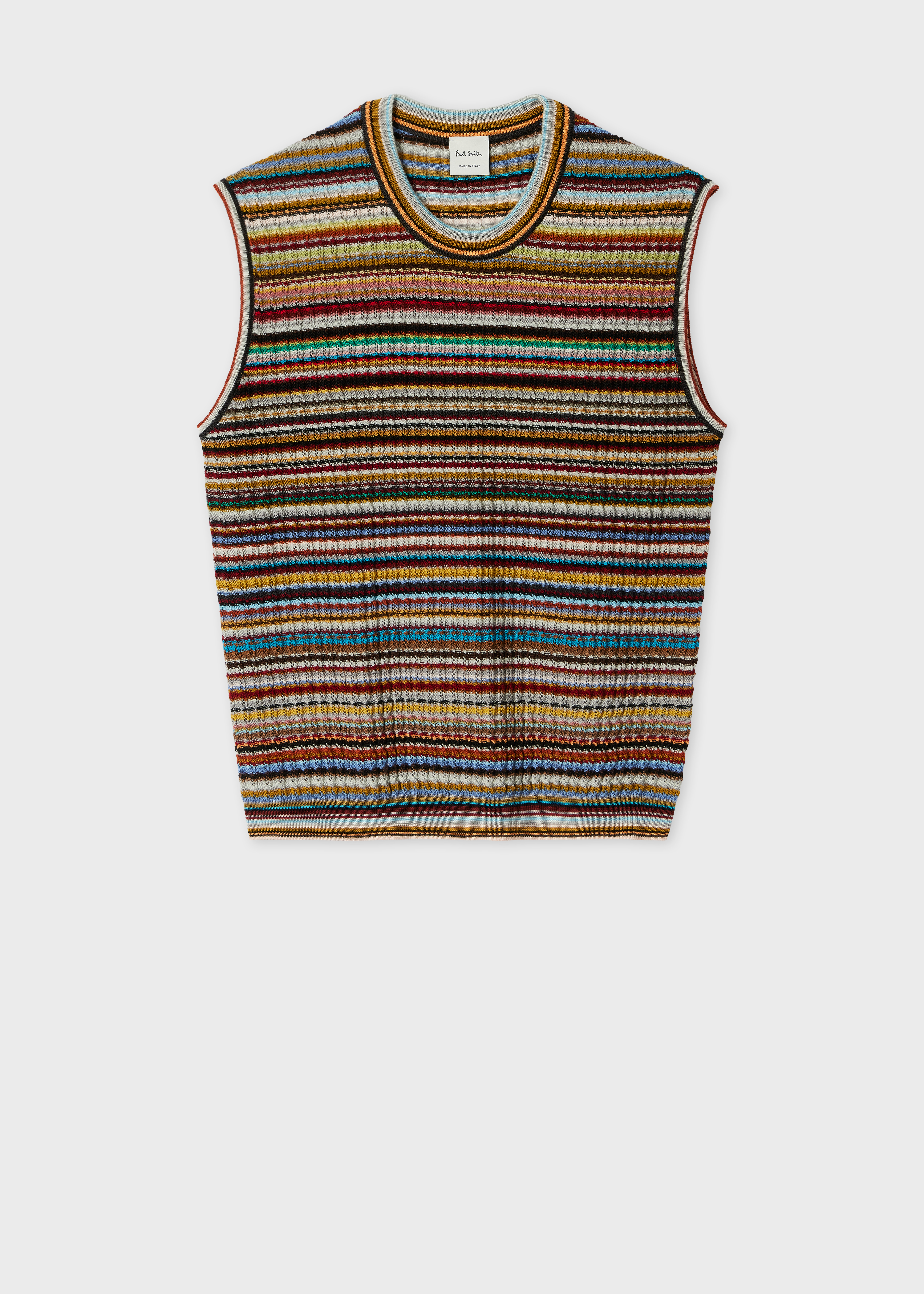 トップス 90s Paul Smith linen vest Women's Ivory Linen Vest Top