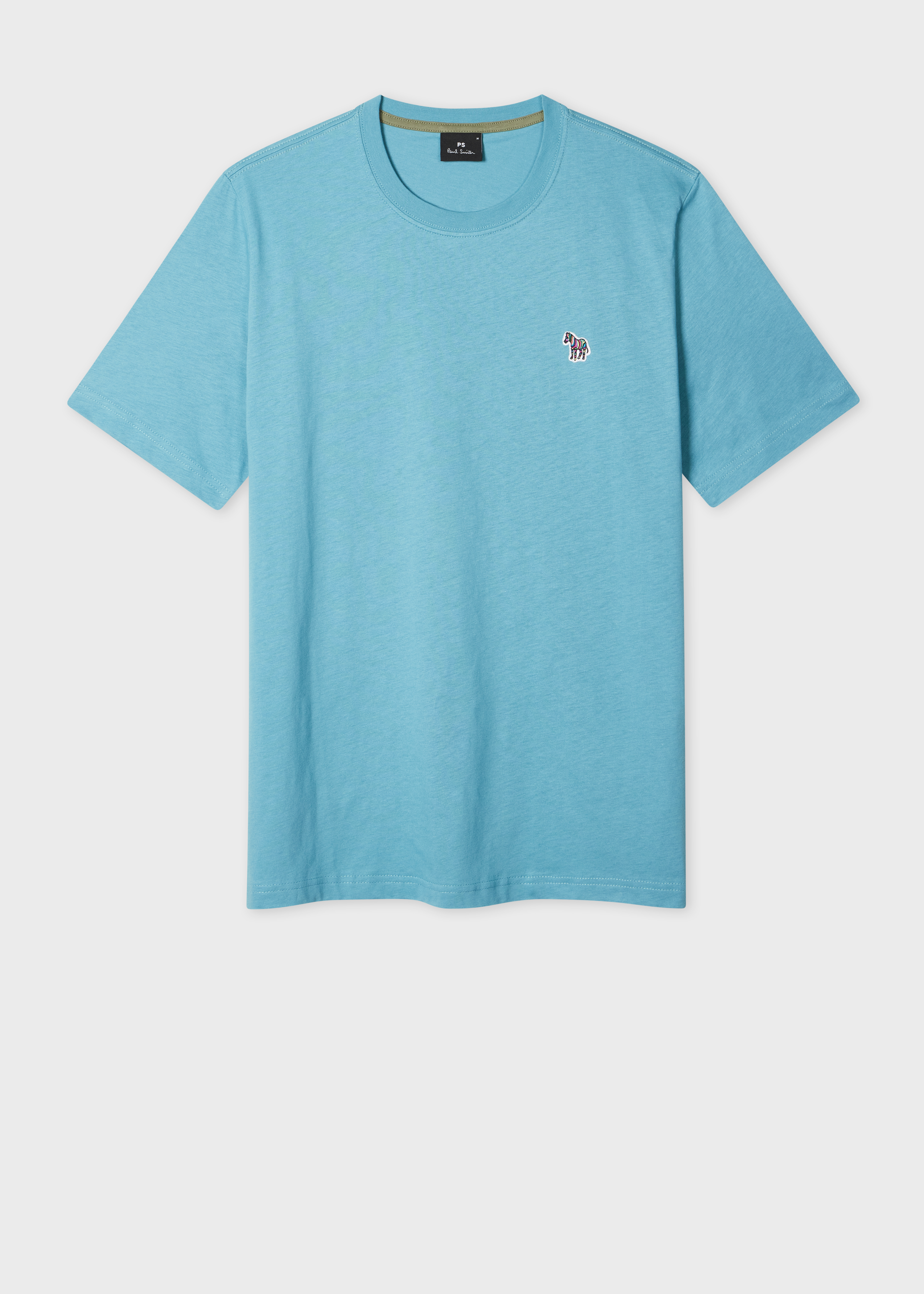 Tシャツ・カットソー Paul Smith FW25 REGULAR FIT T-SHIRT (M2R 011RZ T20064 34C) Men's Dark Green Organic Cotton Zebra Logo T-Shirt