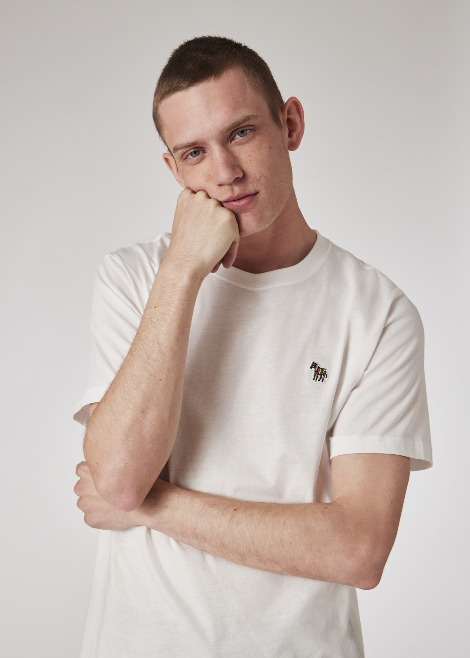 Tシャツ・カットソー Paul Smith FW24 POLO WITH LOGO (M2R-115L-KZEBRA_79) Men's Black Cotton-Piqué Zebra Logo Polo Shirt