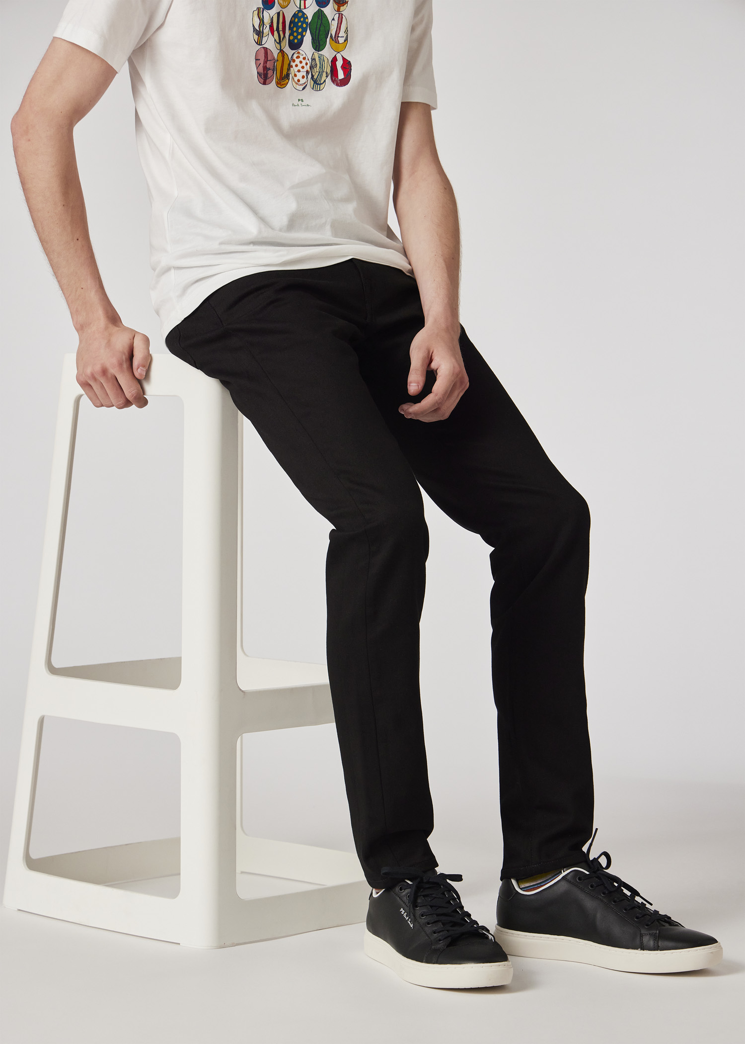 美品/Paul Smith ポール・スミス Pコート ハーフ 黒 ウール M
