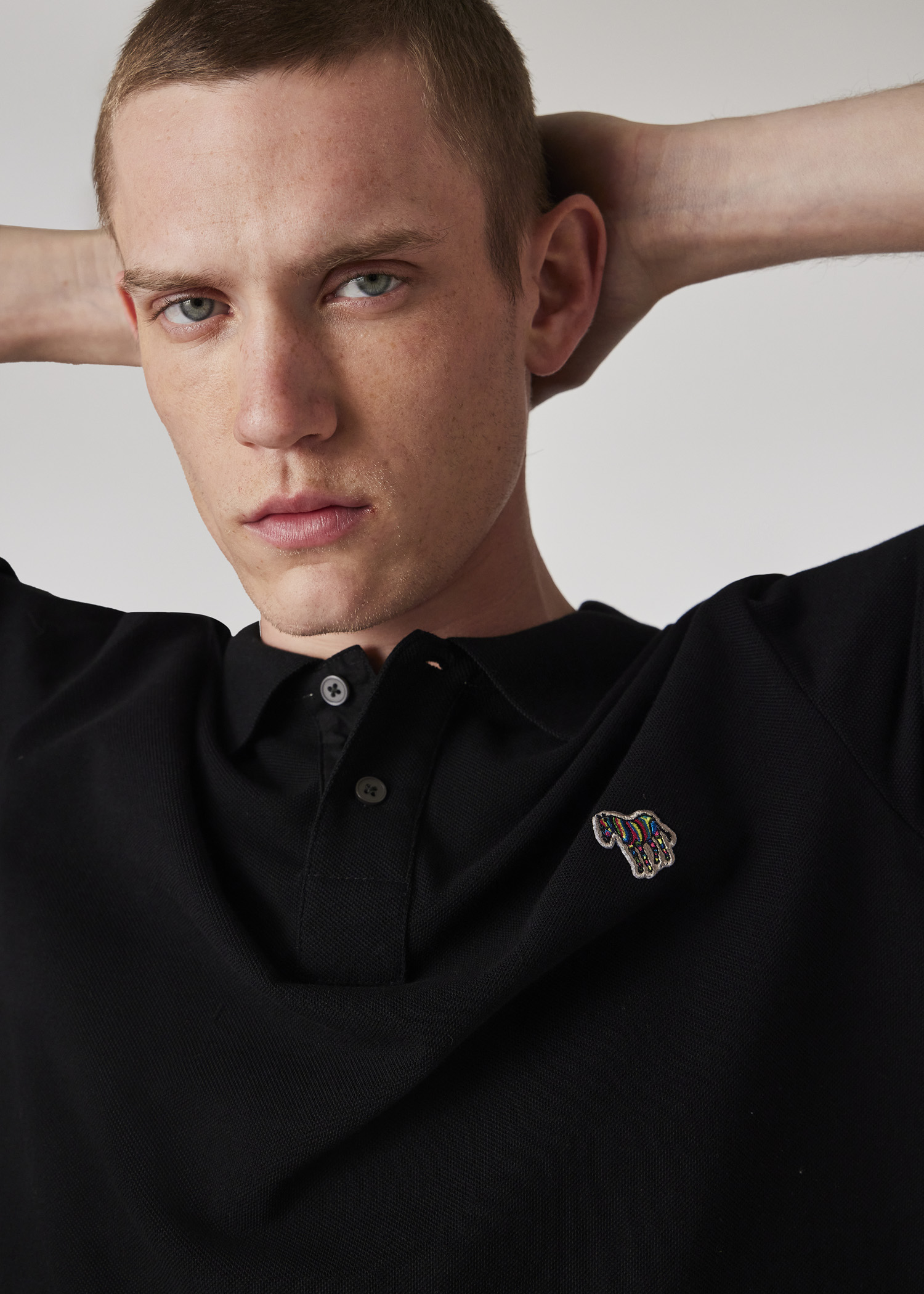 Tシャツ・カットソー Paul Smith POLO SHIRT WITH ZEBRA PATCH (M2R/183K/KZEBRA_49) Paul Smith Cotton-Piqué Zebra Polo Shirt - M2R-183K-KZEBRA-49