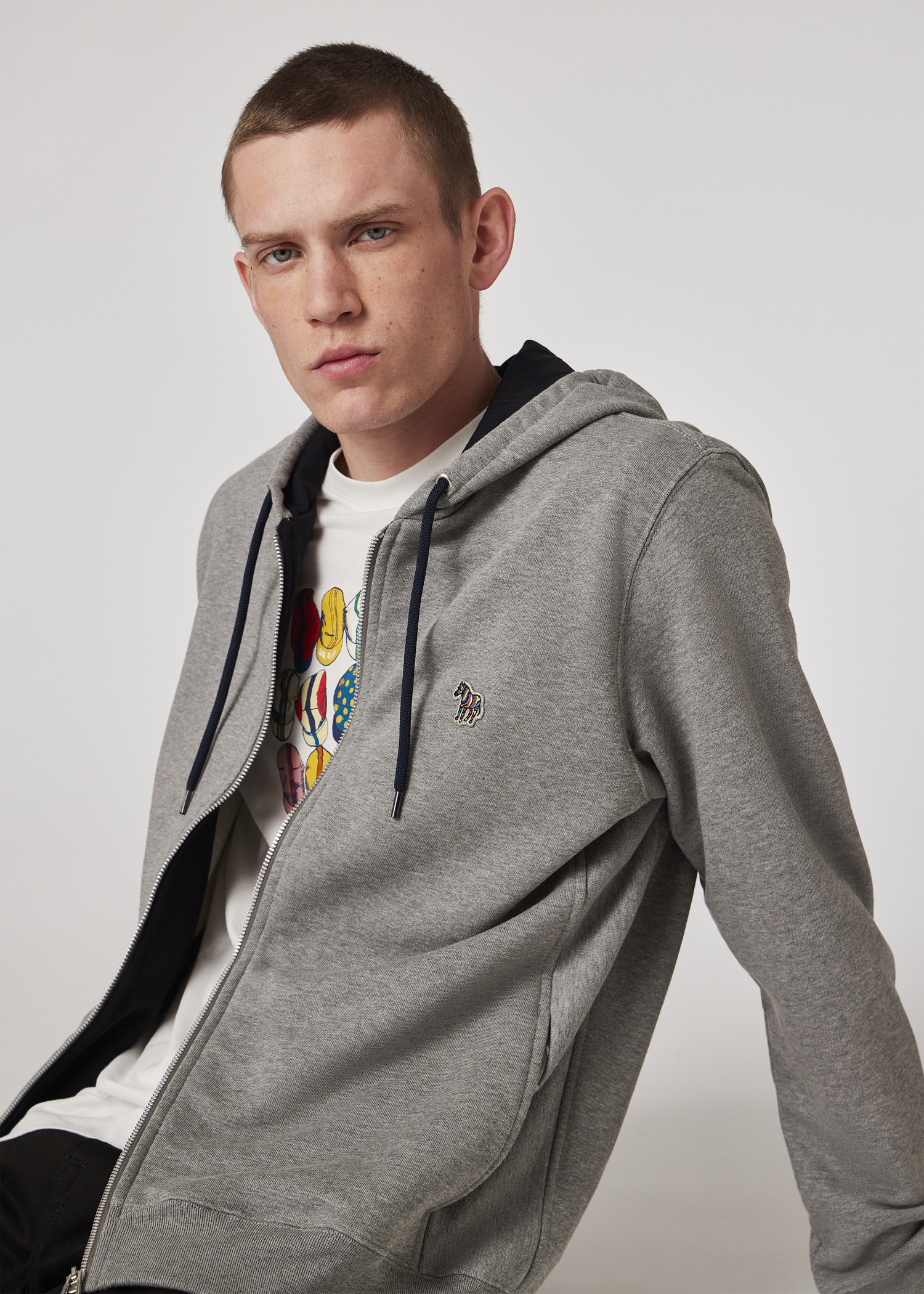 パーカー・フーディ Paul Smith FW25 FELPA CON PATCH LOGO (M2R 284S KZEBRA 79) M2R-360R-KZEBRA-72_5.jpg