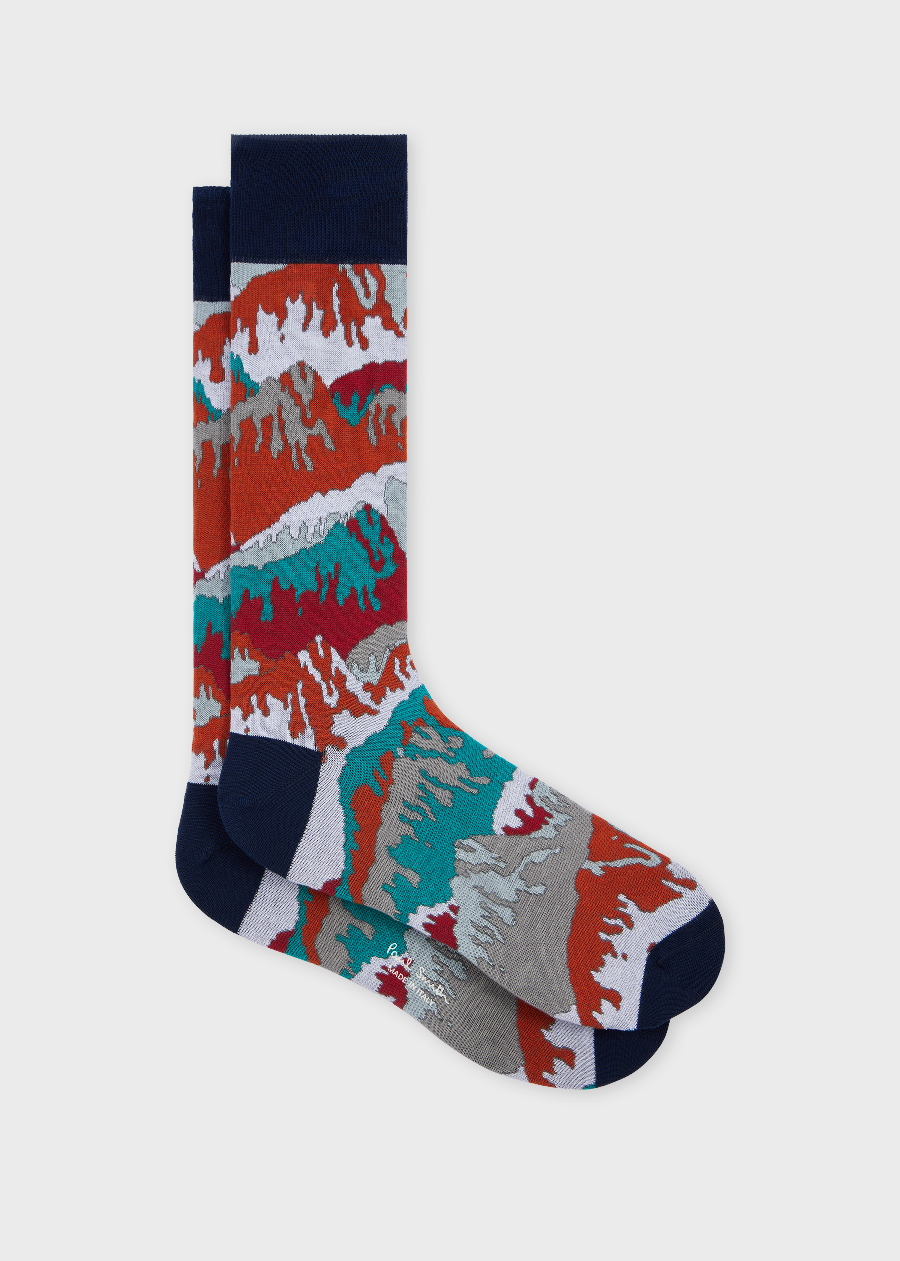 Navy Mountain Socks