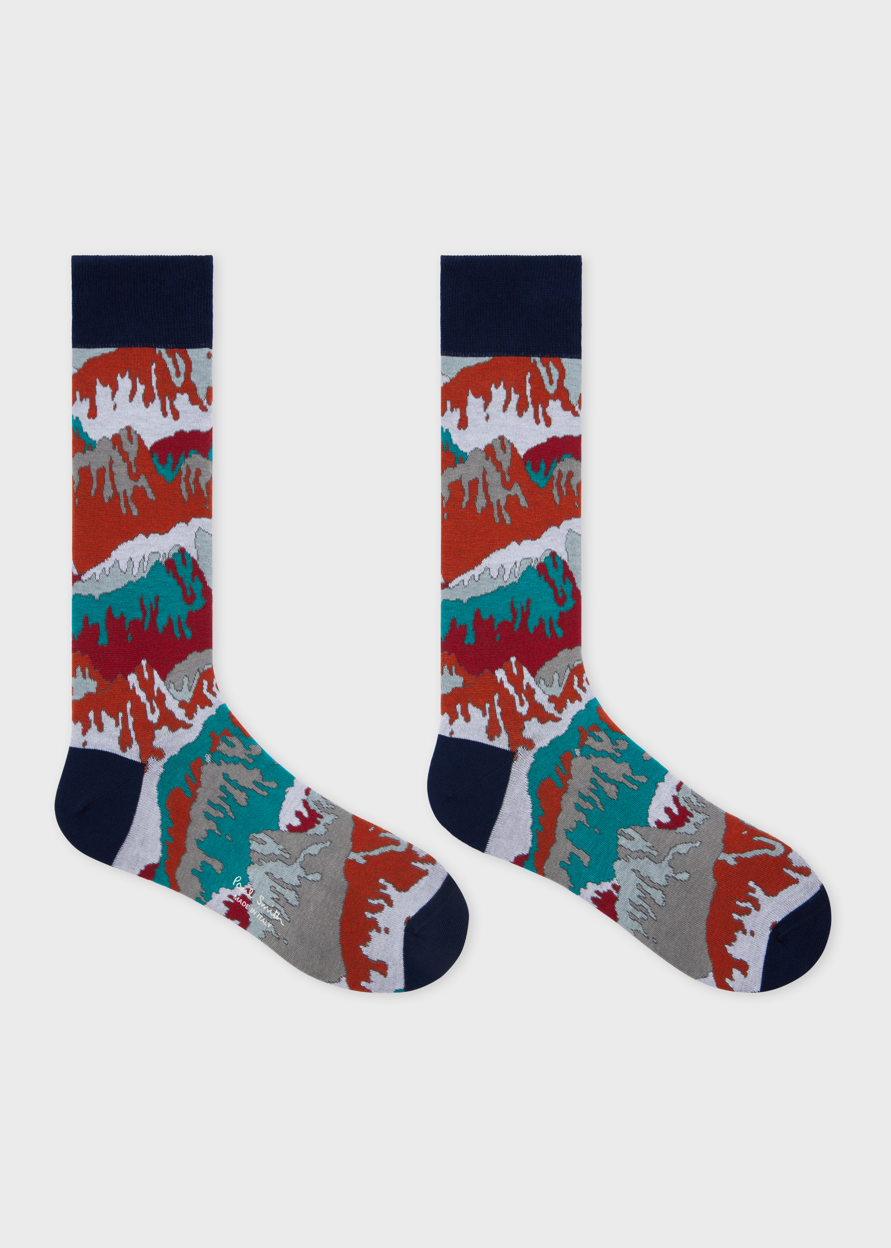 Navy Mountain Socks