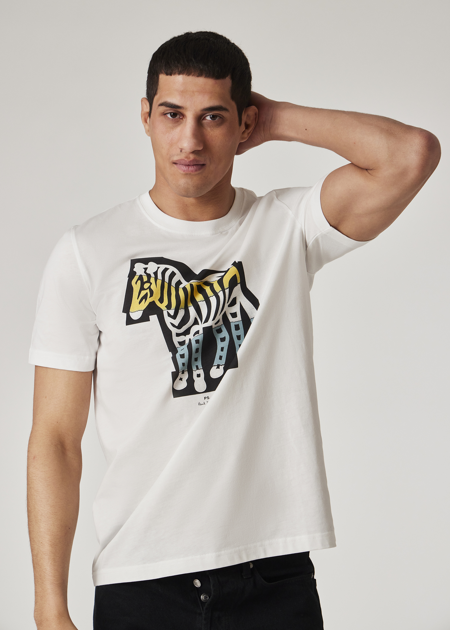 Tシャツ・カットソー Paul Smith FW25 REGULAR FIT T-SHIRT (M2R 011R TP5259 49) Black Regular-Fit Cotton Logo T-Shirt